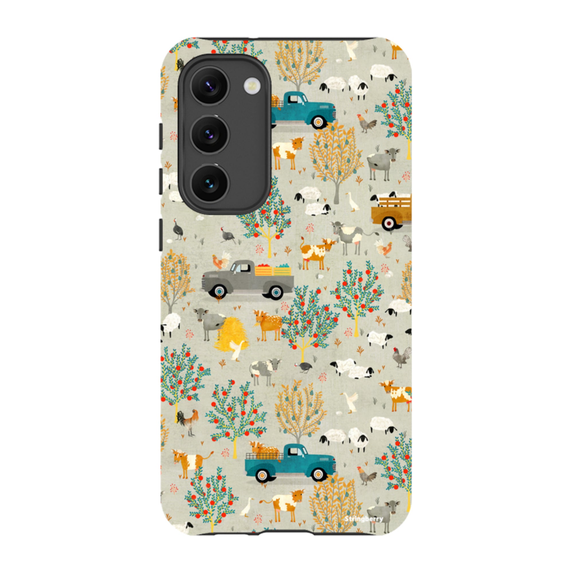 Samsung Tough Case - Farm Life Grey By Katherine Quinn