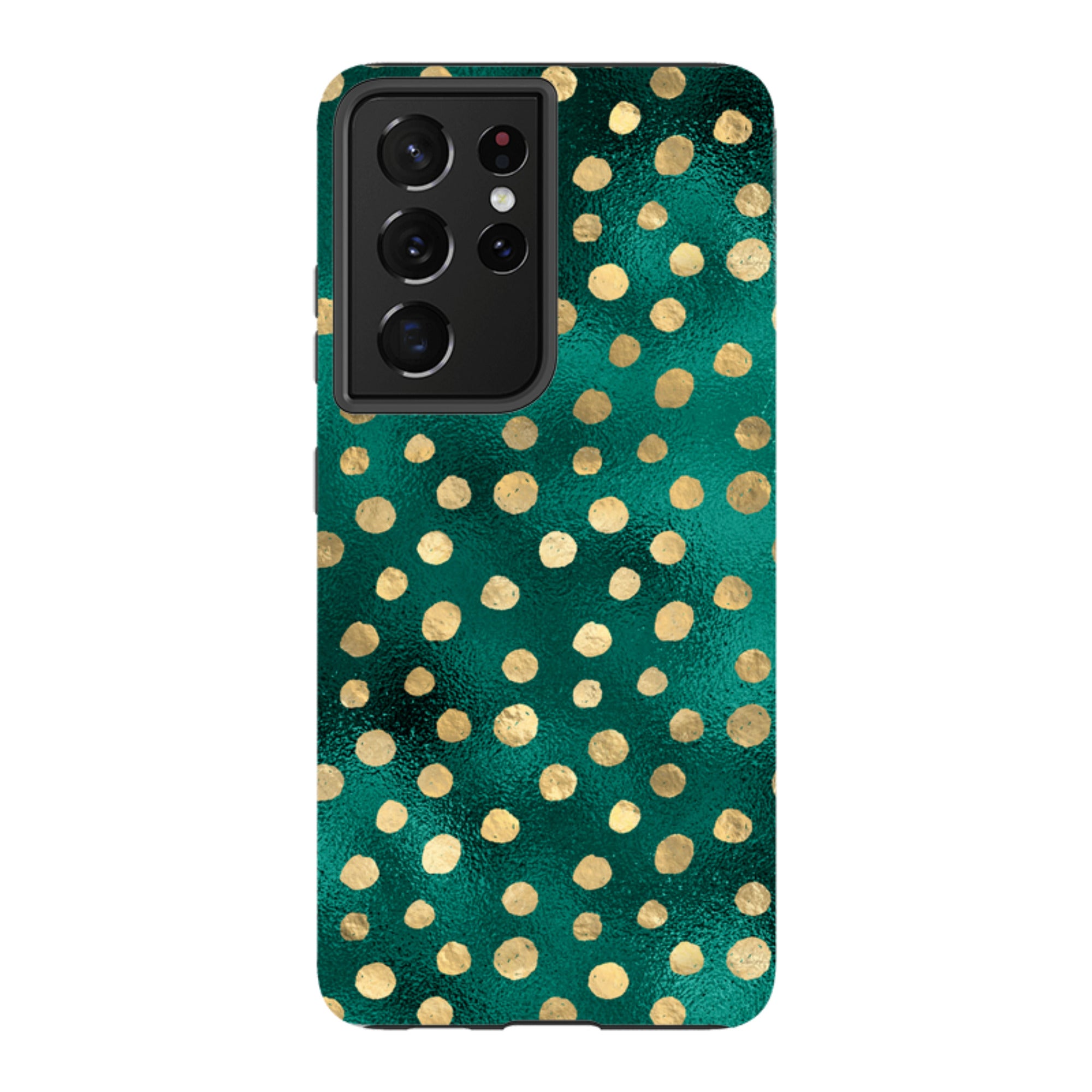 Samsung Tough Case - Forest and Gold Dots