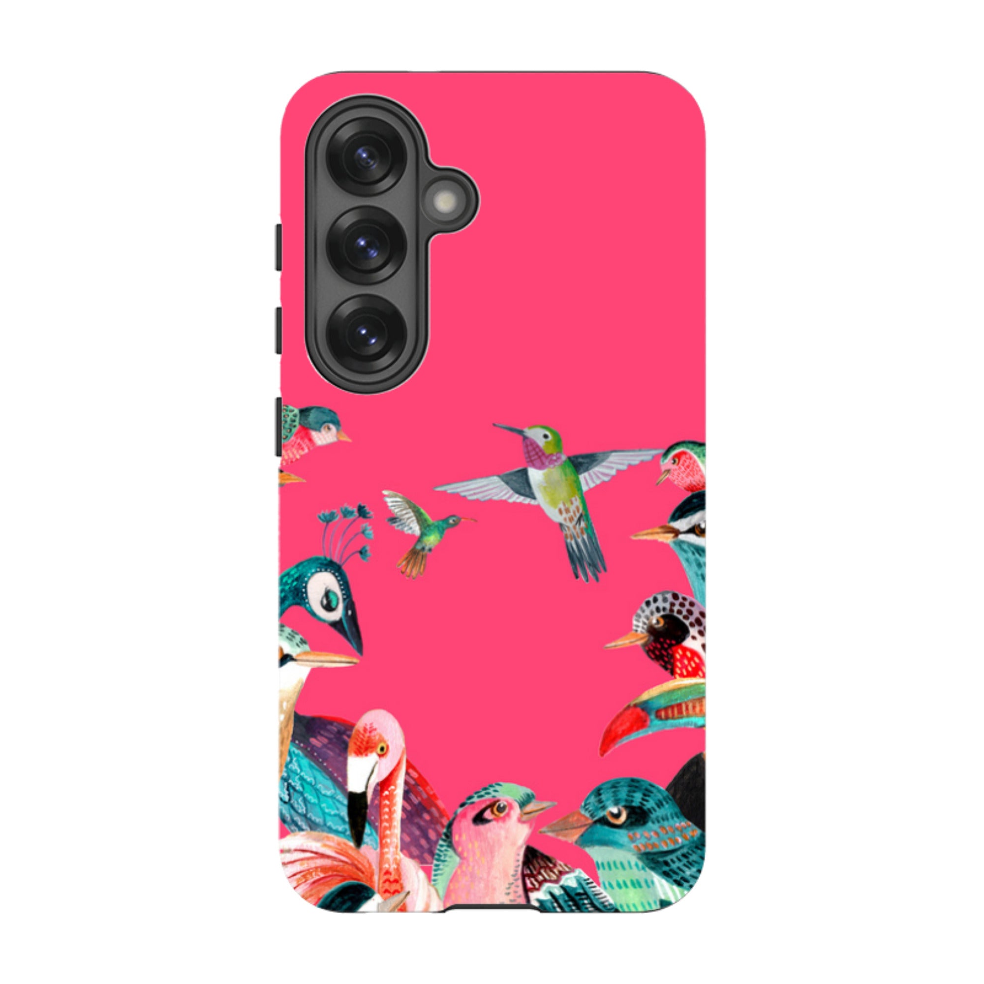 Samsung Tough Case - Pink Birds By Caroline Bonne Muller