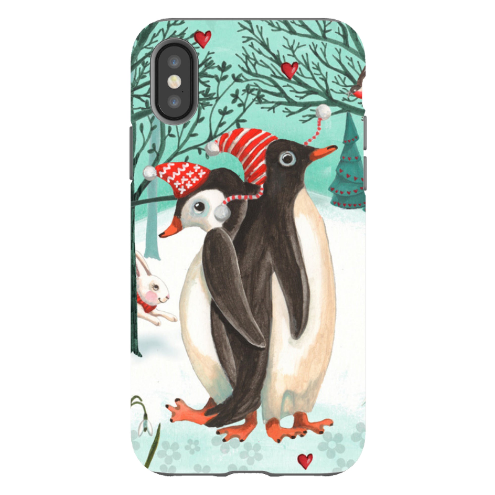 iPhone Tough Case - Winter Together By Caroline Bonne Muller