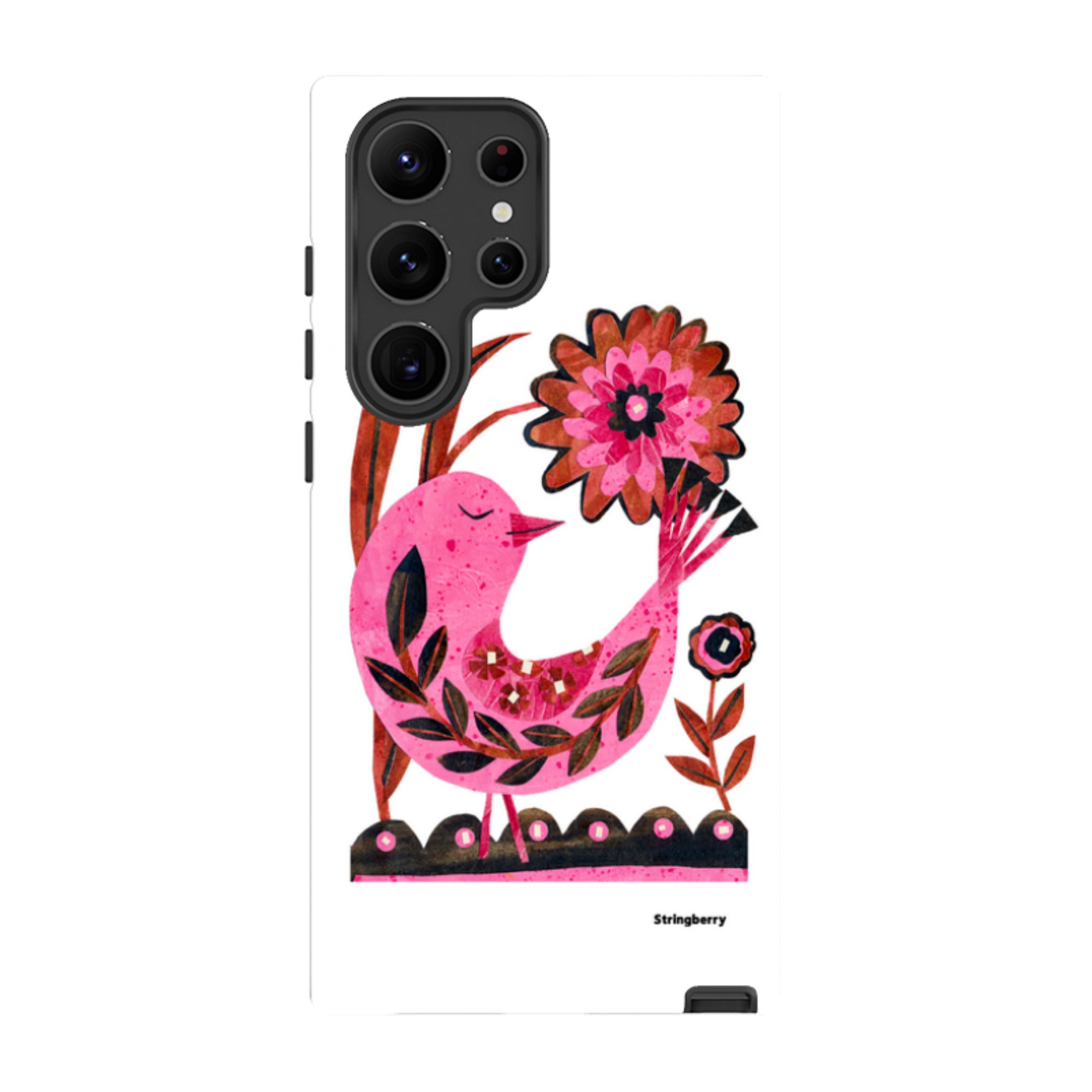 Samsung Tough Case - Folk Floral Bird By Tracey English