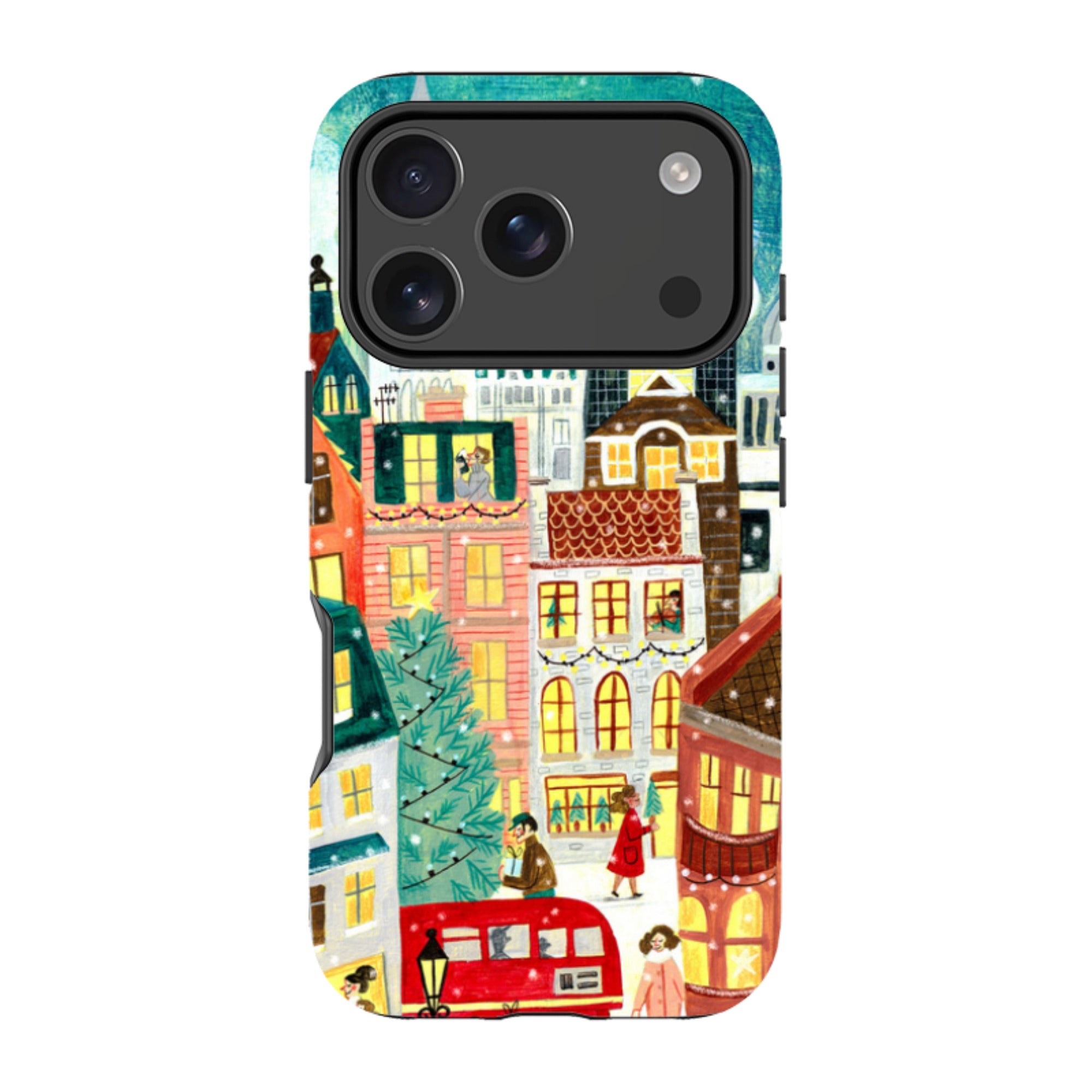 iPhone Tough Case - Xmas In London By Caroline Bonne Muller