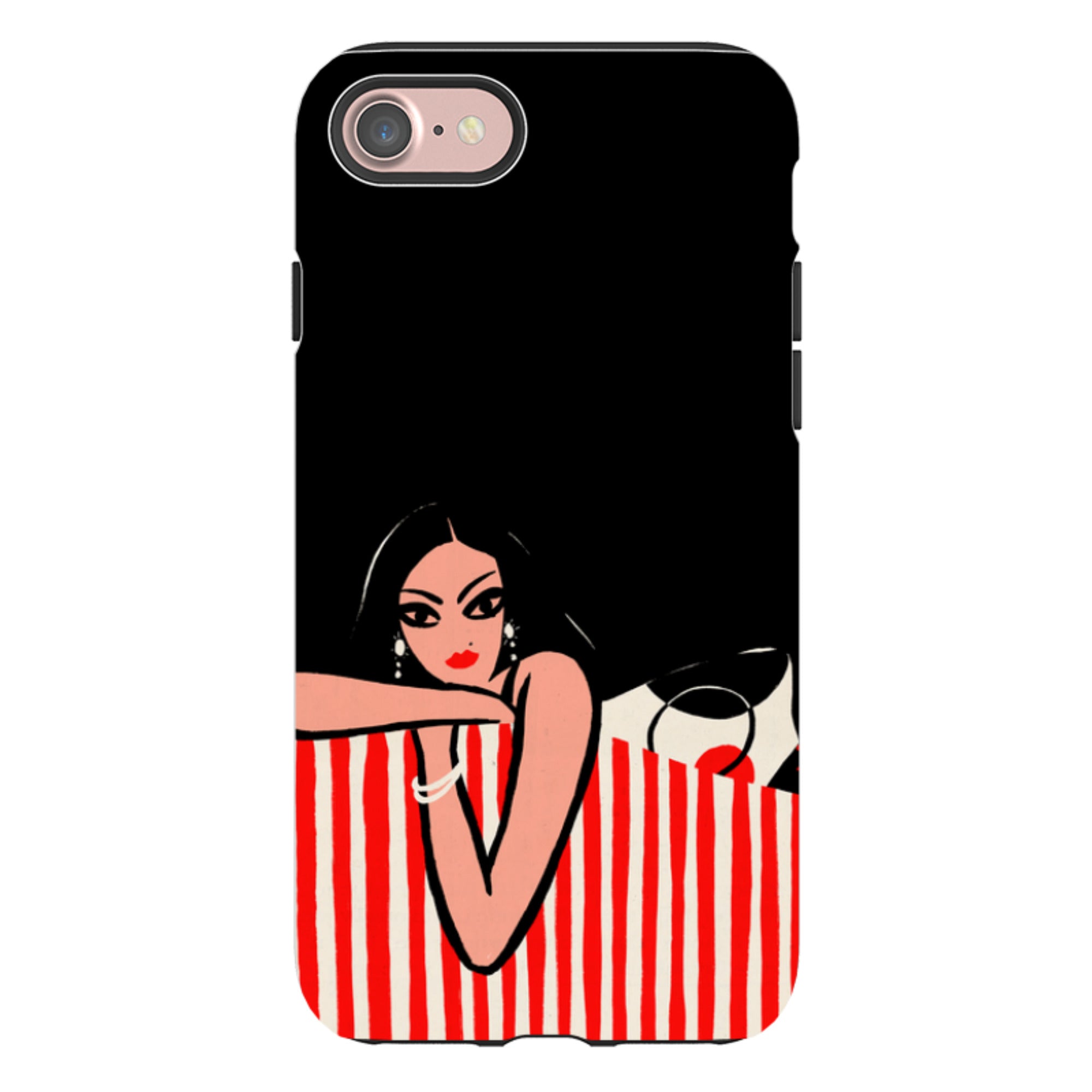 iPhone Tough Case - Red Stripe Sofa