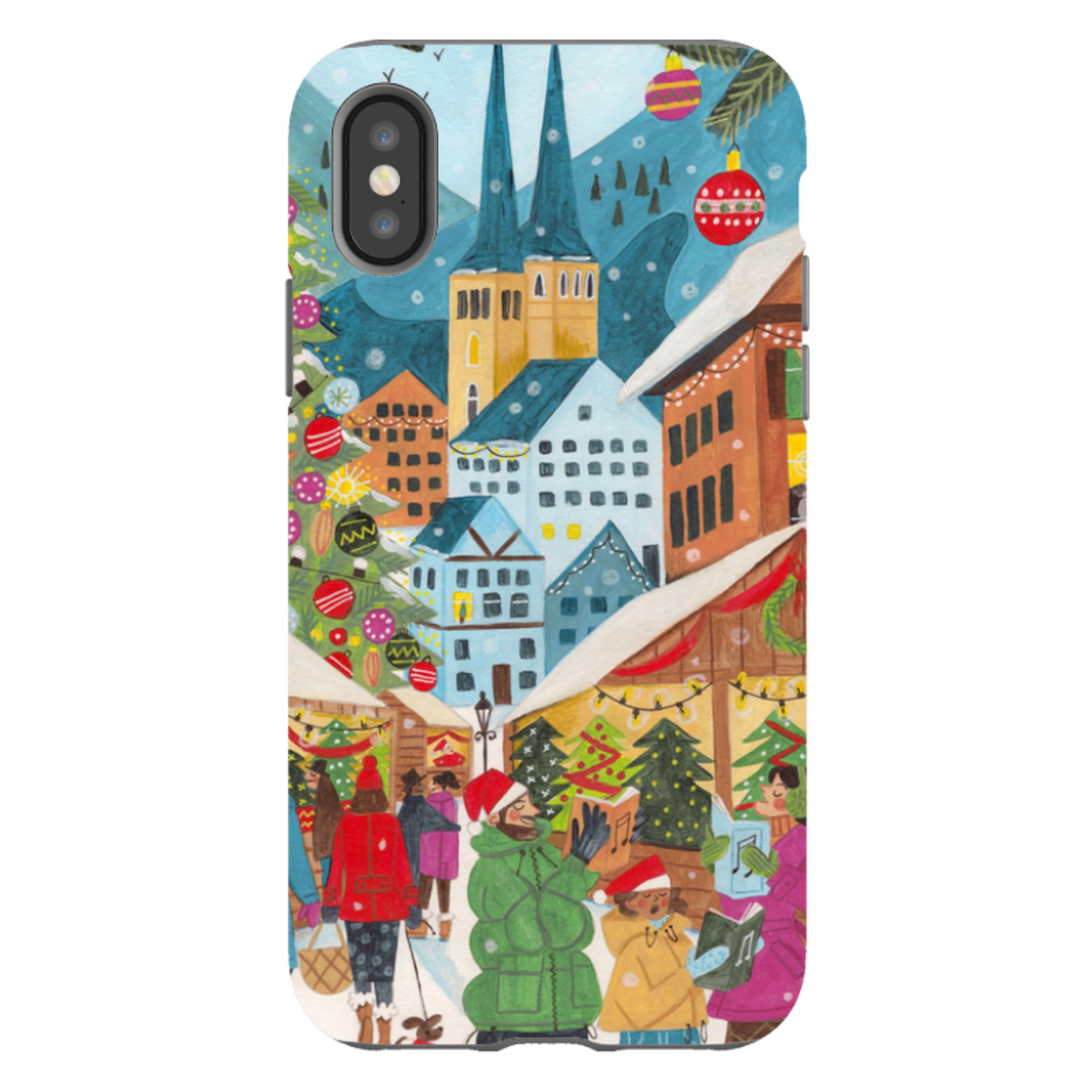iPhone Tough Case - Christmas Market By Caroline Bonne Muller