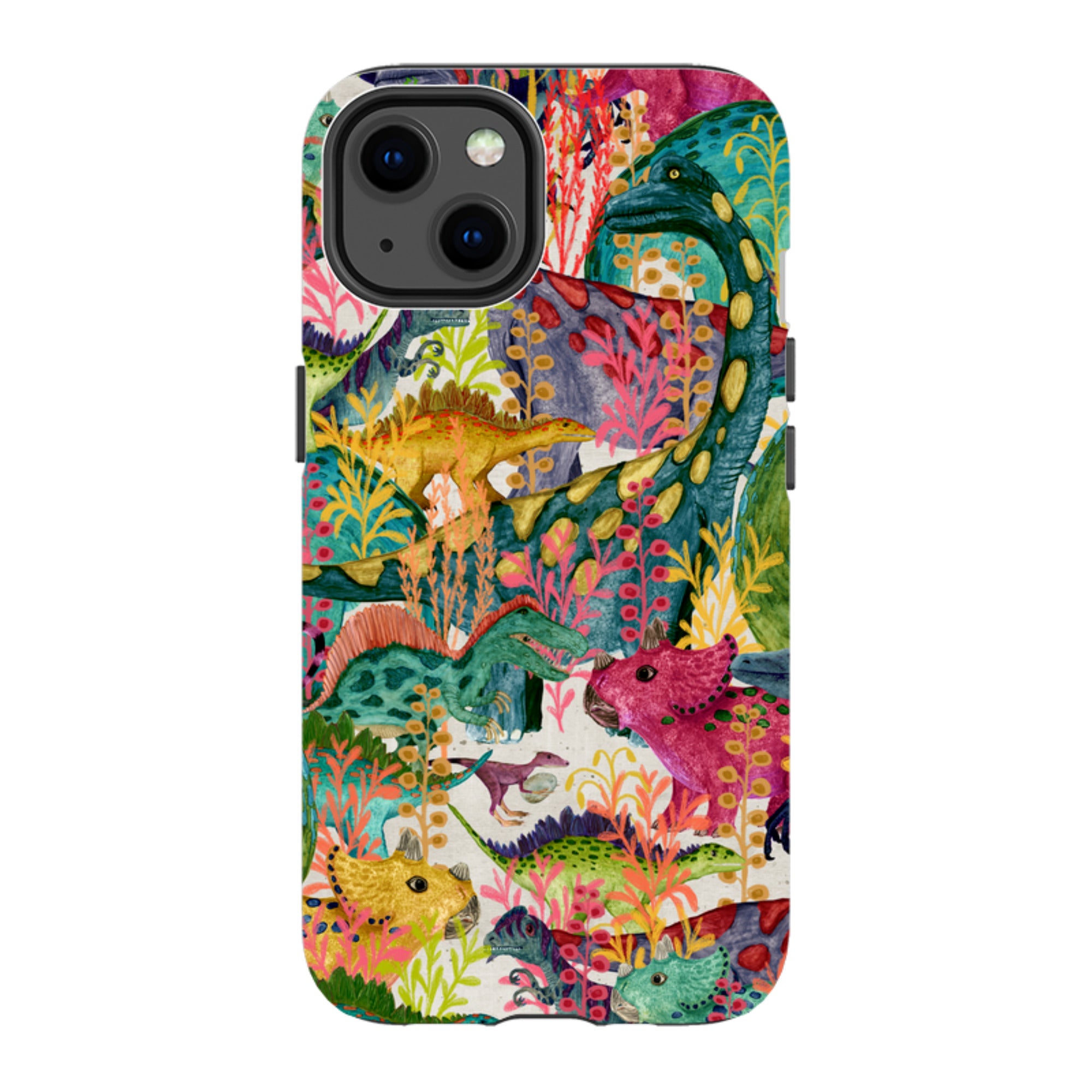 iPhone MagSafe Tough Case - Dinosaur Jamboree By Katherine Quinn