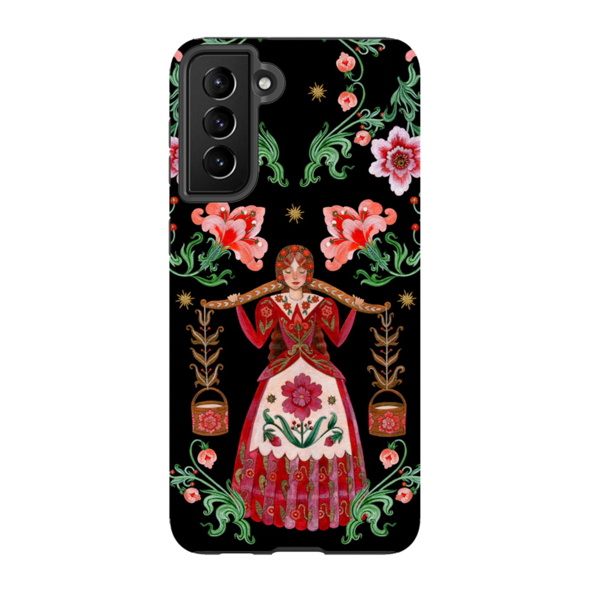Samsung Tough  Case - Eight Maids A Milking By Maria Matos