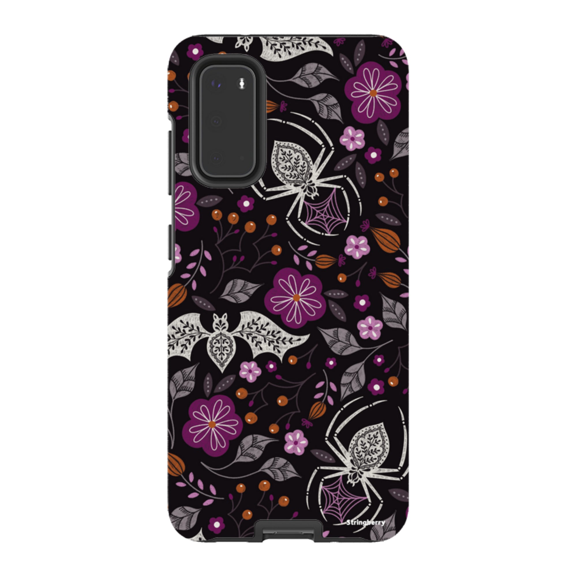 Samsung Tough Case - SpiderBat Pattern Black By Jenny Zemanek