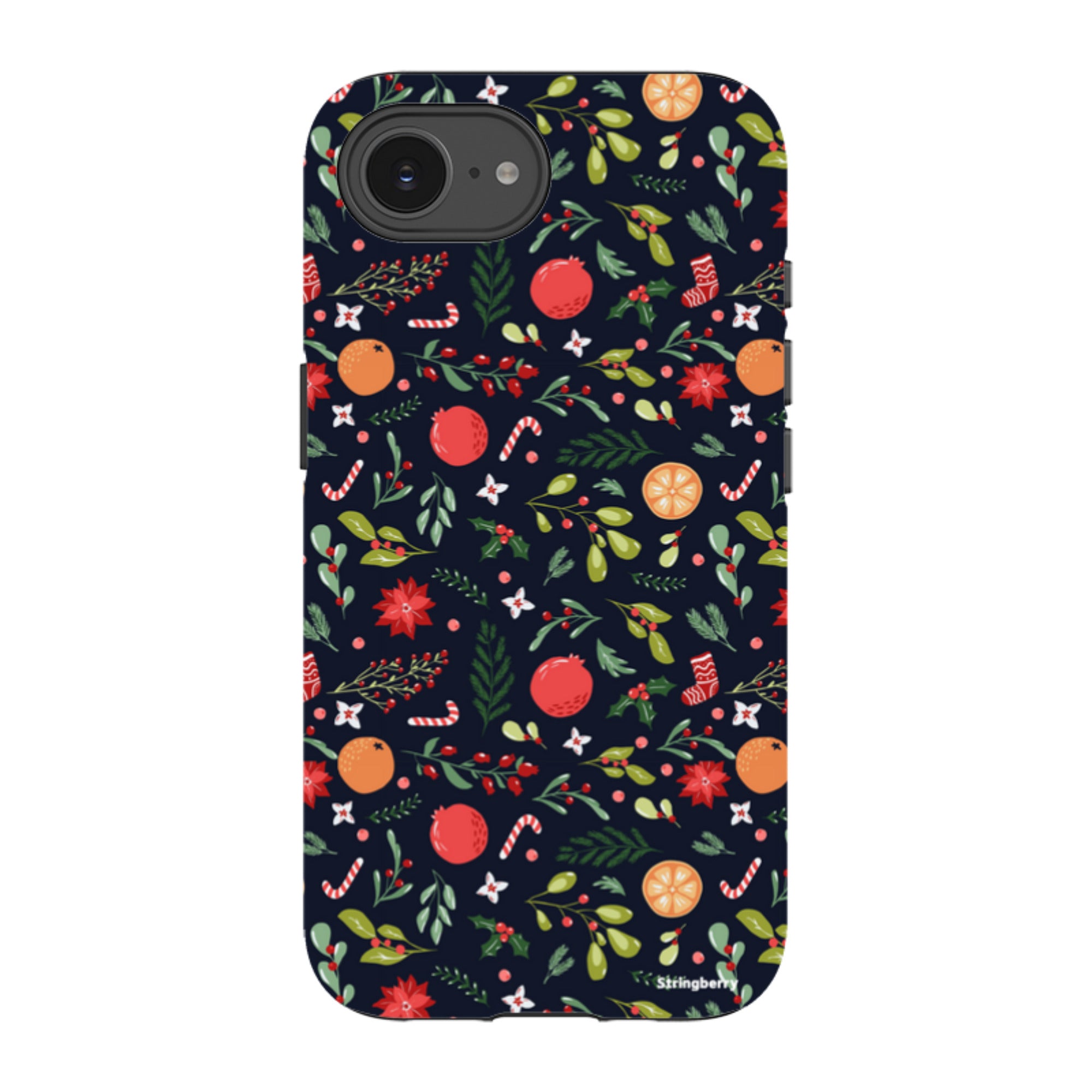 iPhone Tough Case - Oranges and Candy Canes II