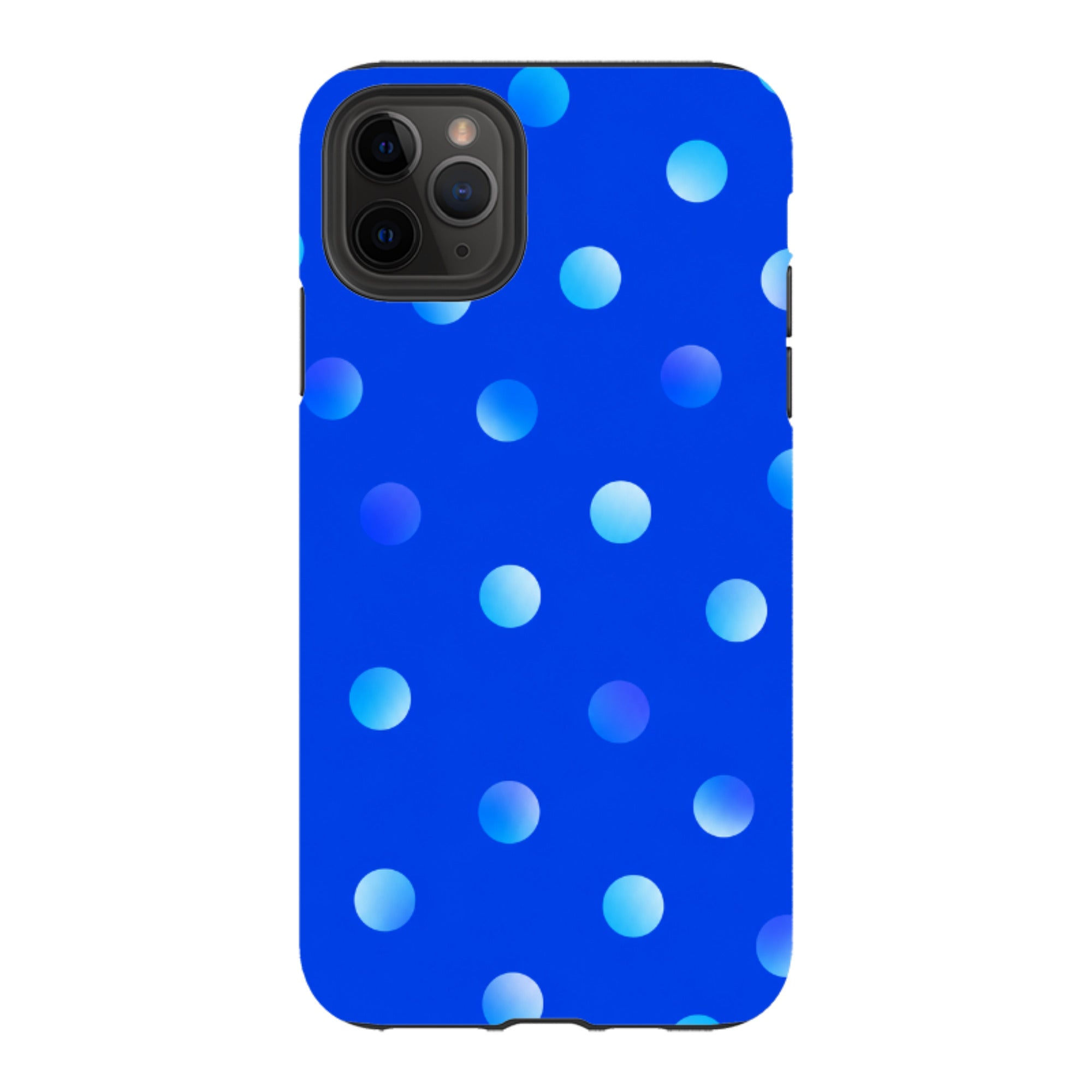 iPhone Tough Case - Blue Polka Dot