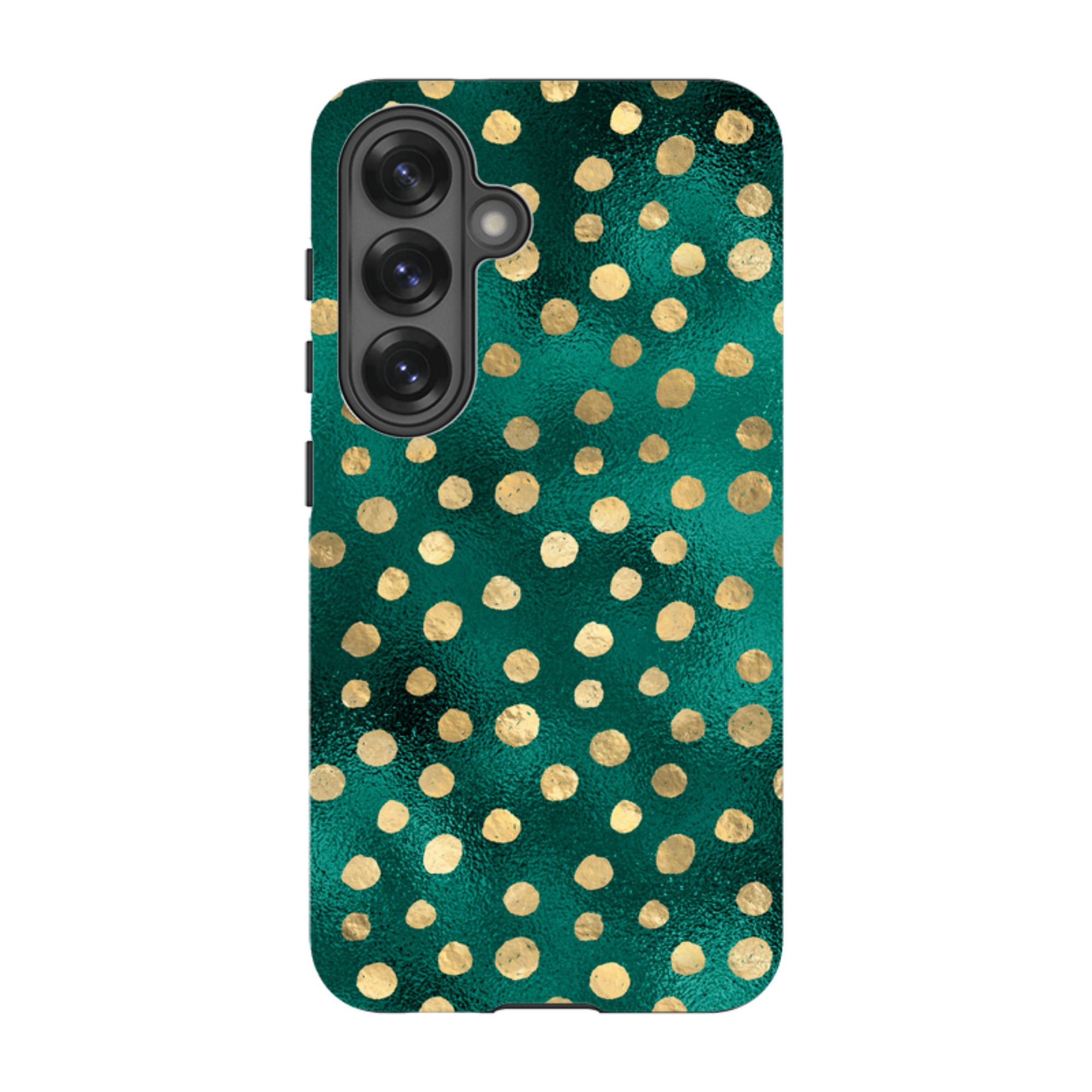Samsung Tough Case - Forest and Gold Dots