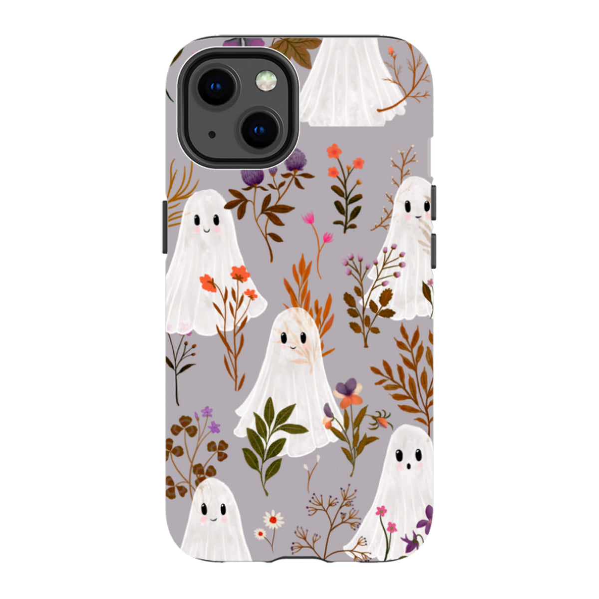 iPhone Tough Case - Ghost in the Garden - Mauve By Katherine Quinn