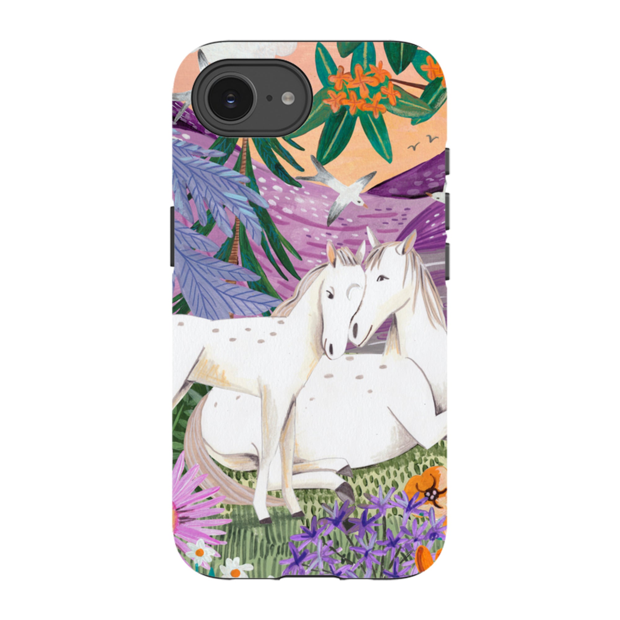 iPhone Tough Case - Horses By Caroline Bonne Muller