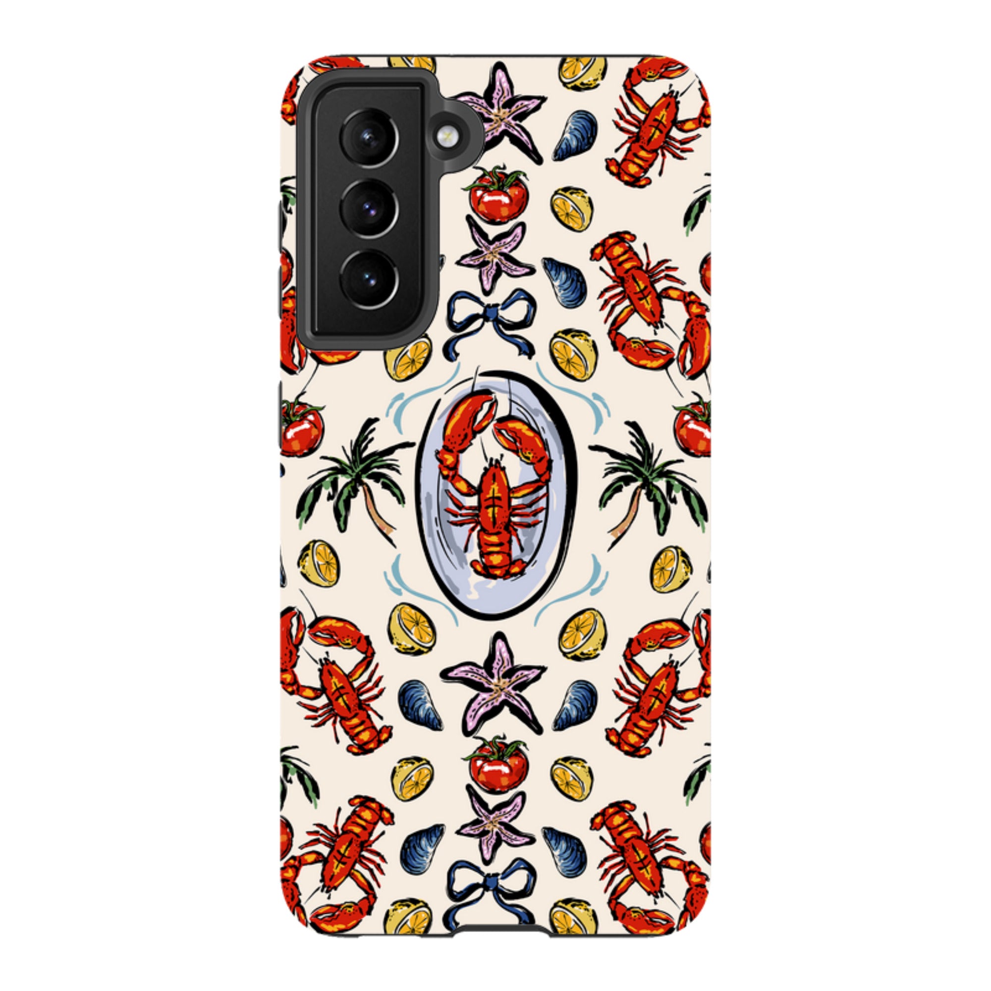 Samsung Tough Case - Seafood and palm trees