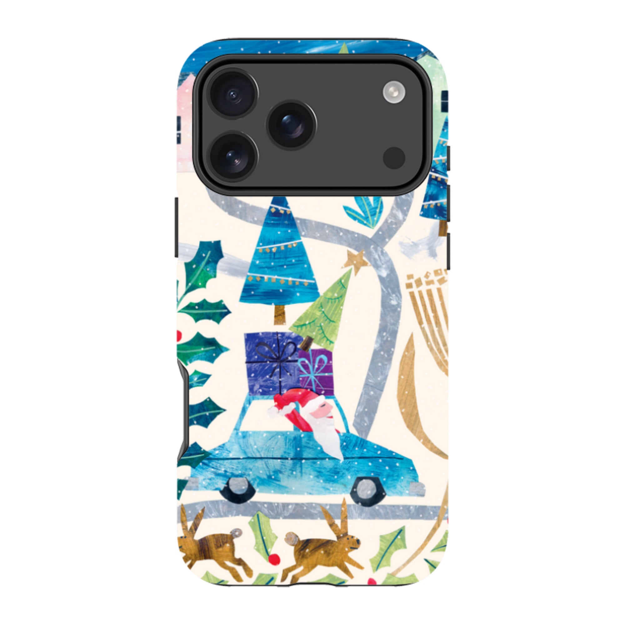 iPhone Tough Case - Santa Driving Home By Tracey English