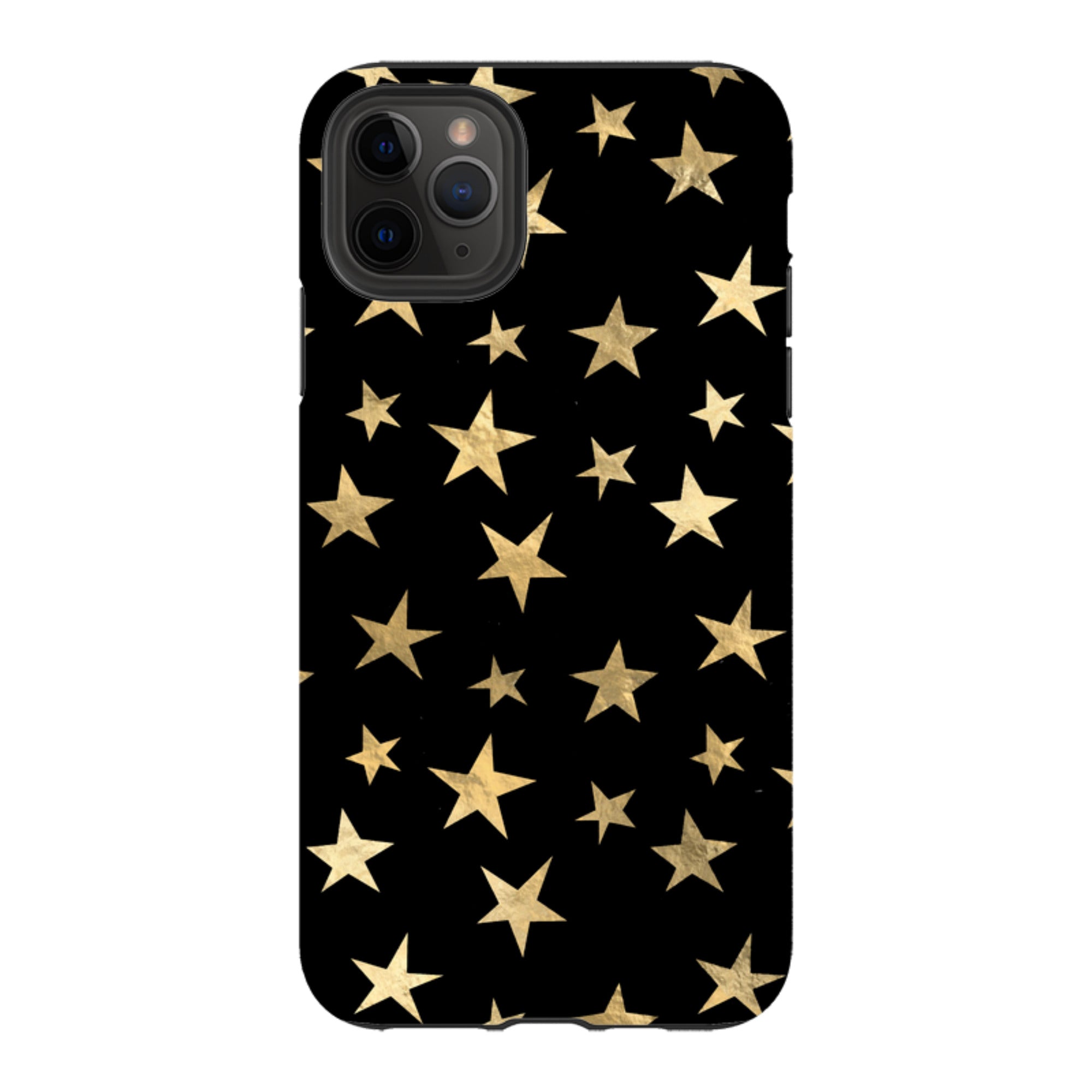 iPhone Tough Case - Black and Gold Stars