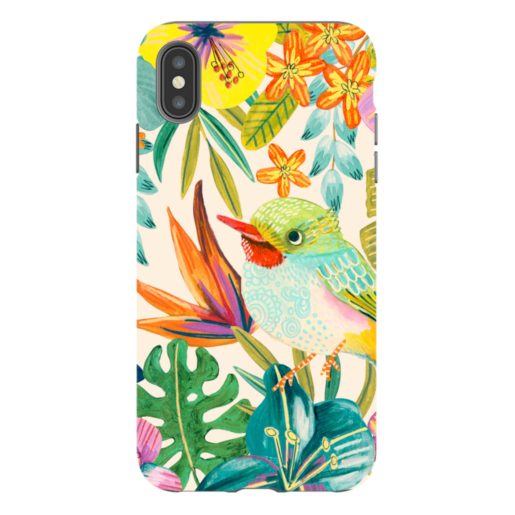 iPhone Tough Case - Tropical Bird II By Caroline Bonne Muller