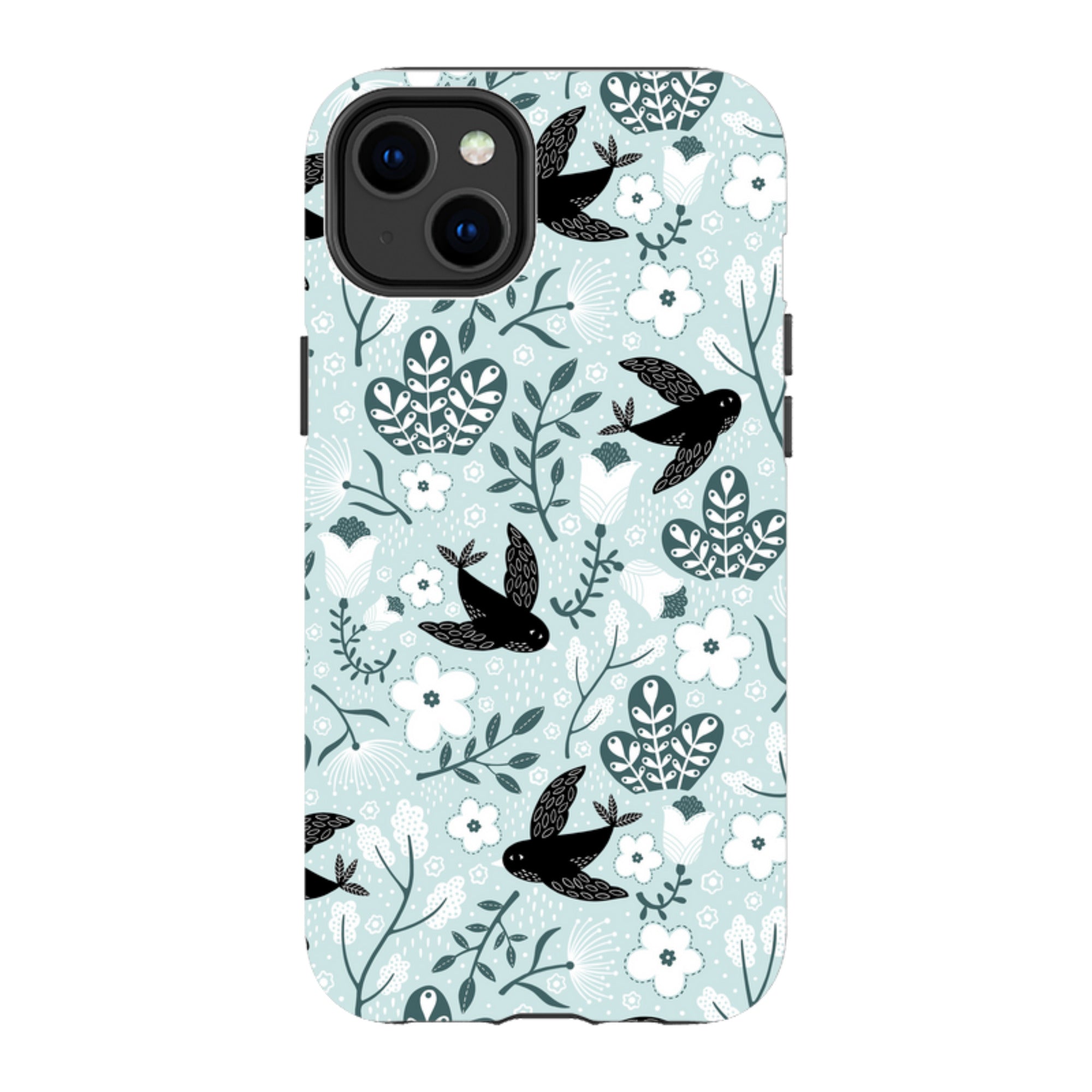 iPhone Tough Case - Black Birds By Suzy Taylor