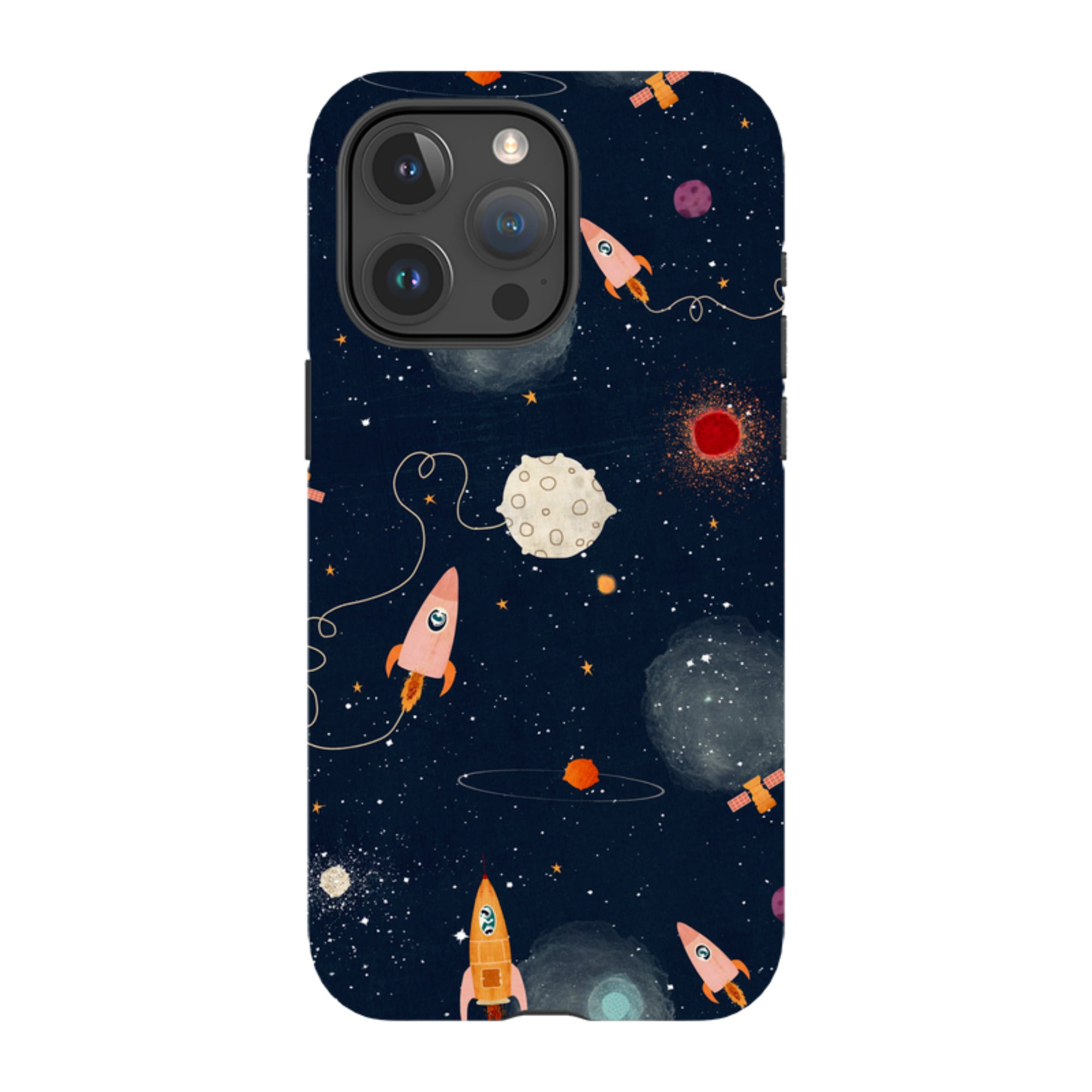 iPhone Tough Case - Rockets Midnight By Katherine Quinn