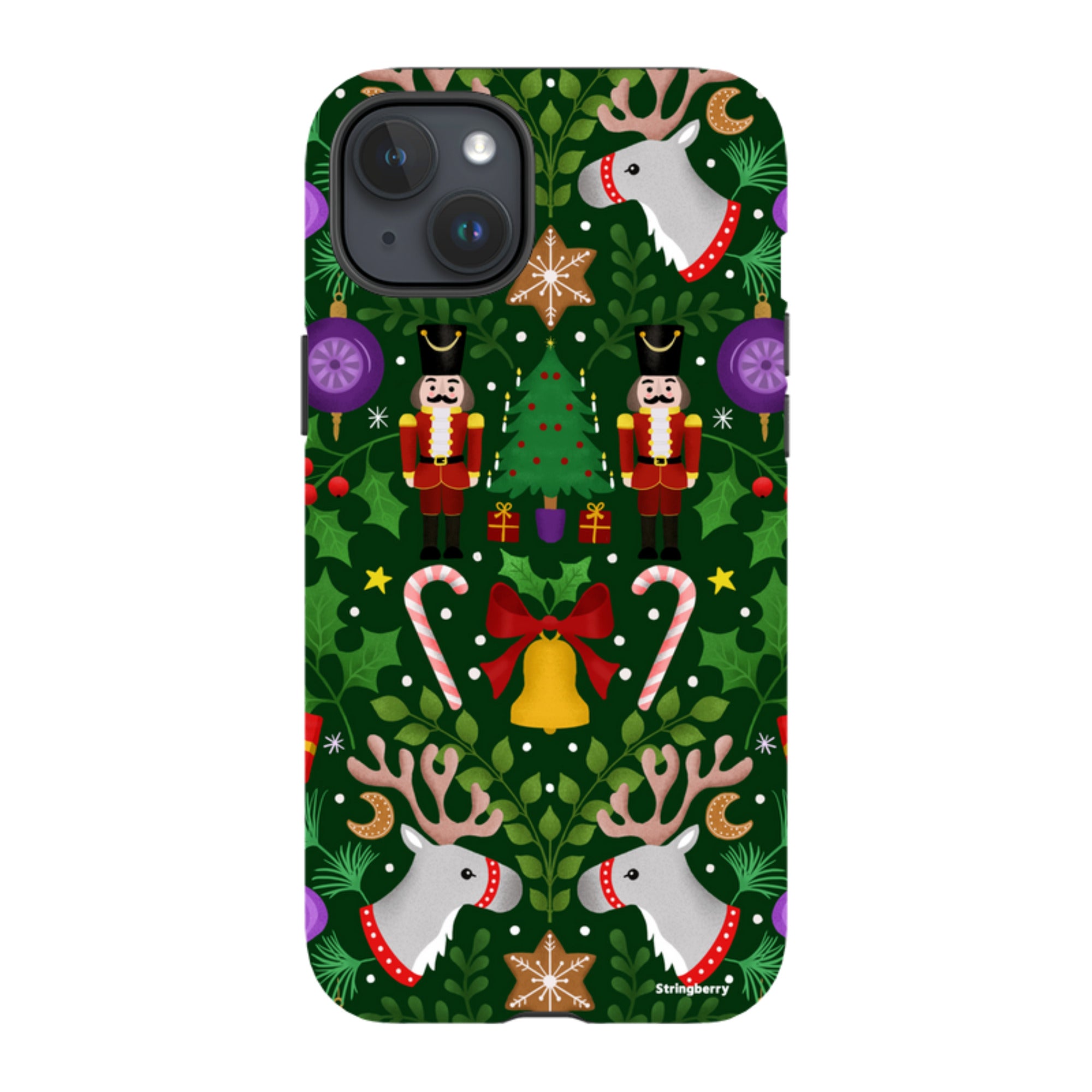 iPhone Tough Case - Xmas Pattern I By Bex Parkin