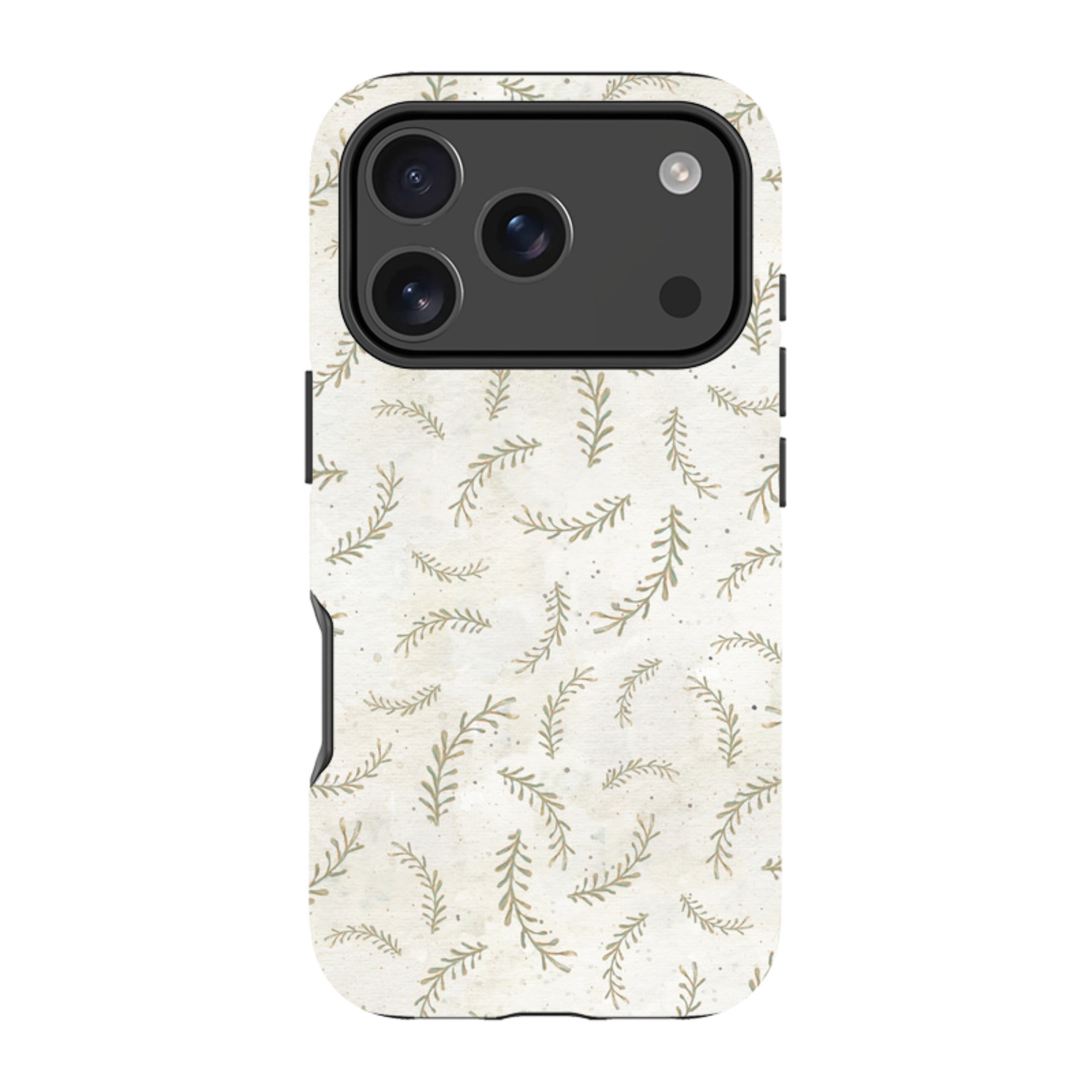 iPhone Tough Case - Feathers Grey By Katherine Quinn