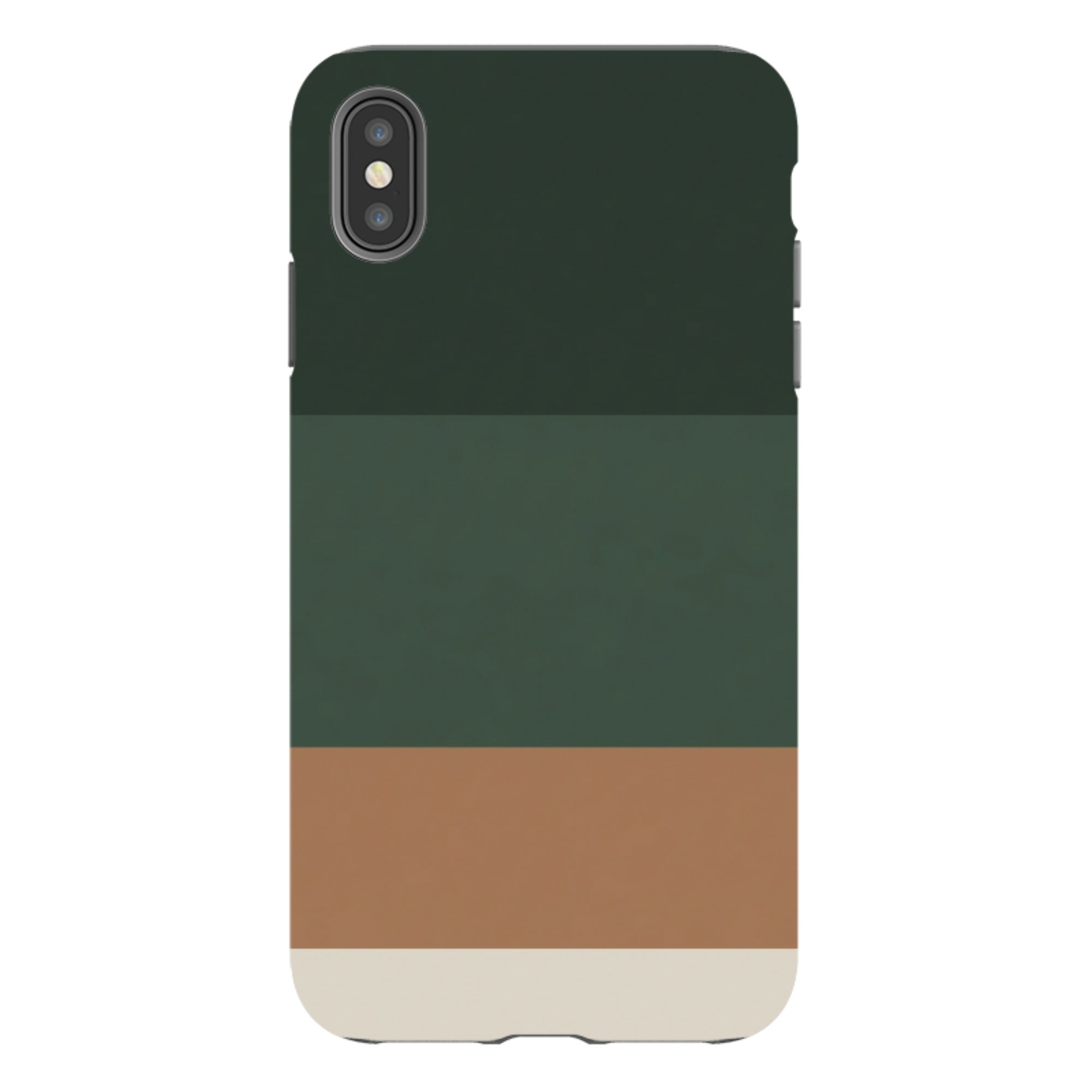 iPhone Tough Case - Terracotta and Green Gradient