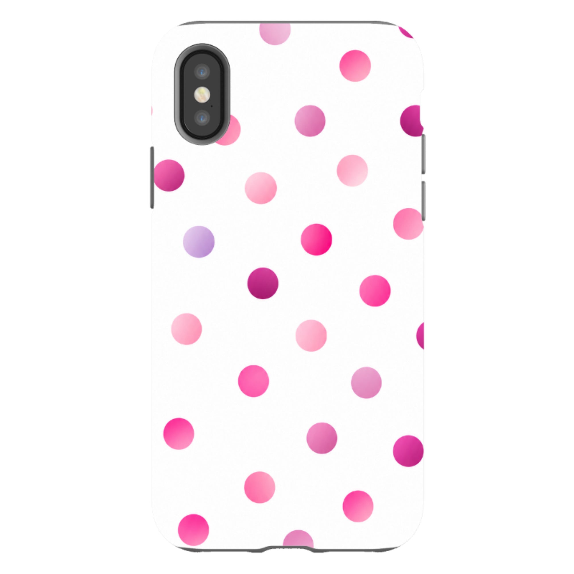 iPhone Tough Case - Pink Polka Dot