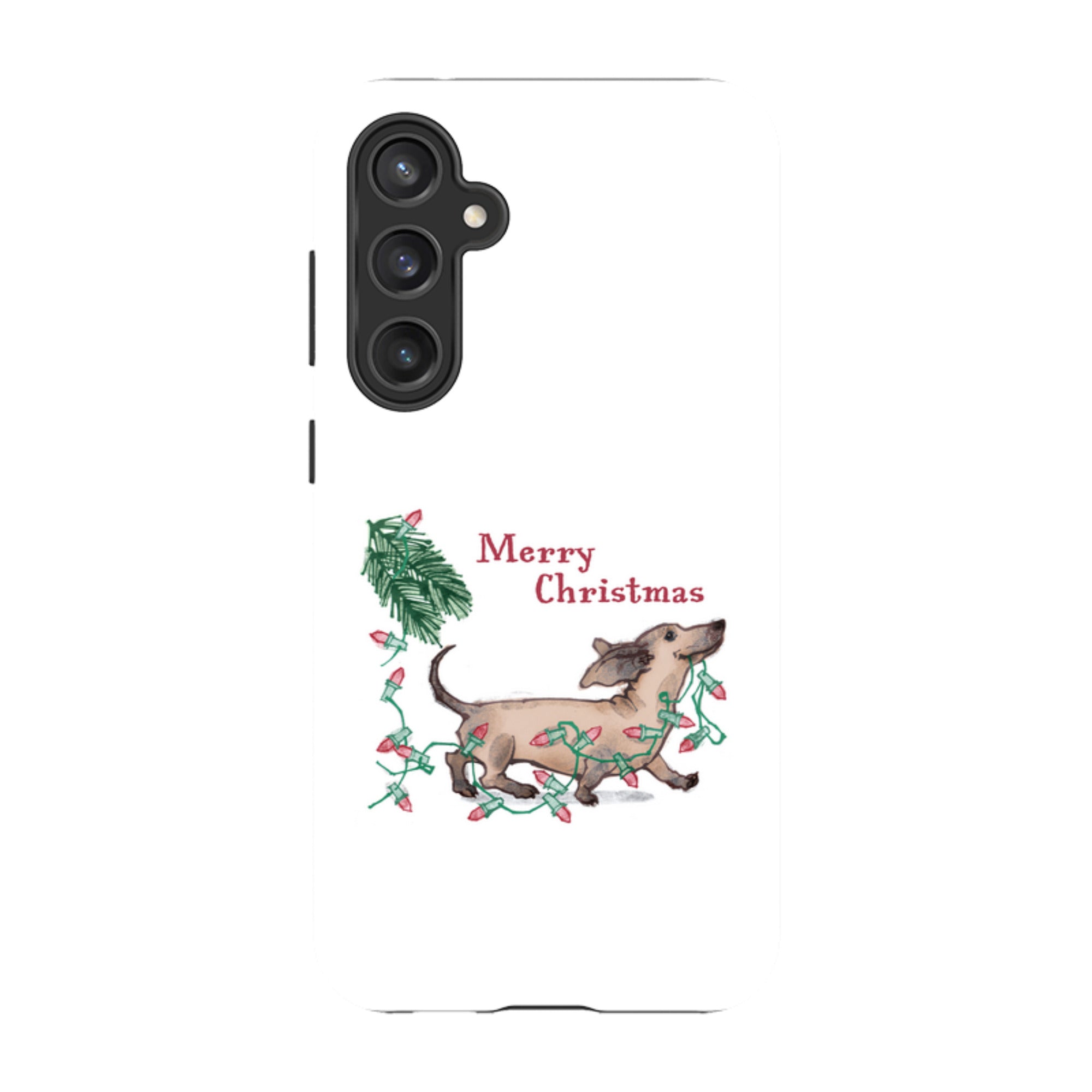 Samsung Tough Case - Christmas Dachshund By Liane Payne