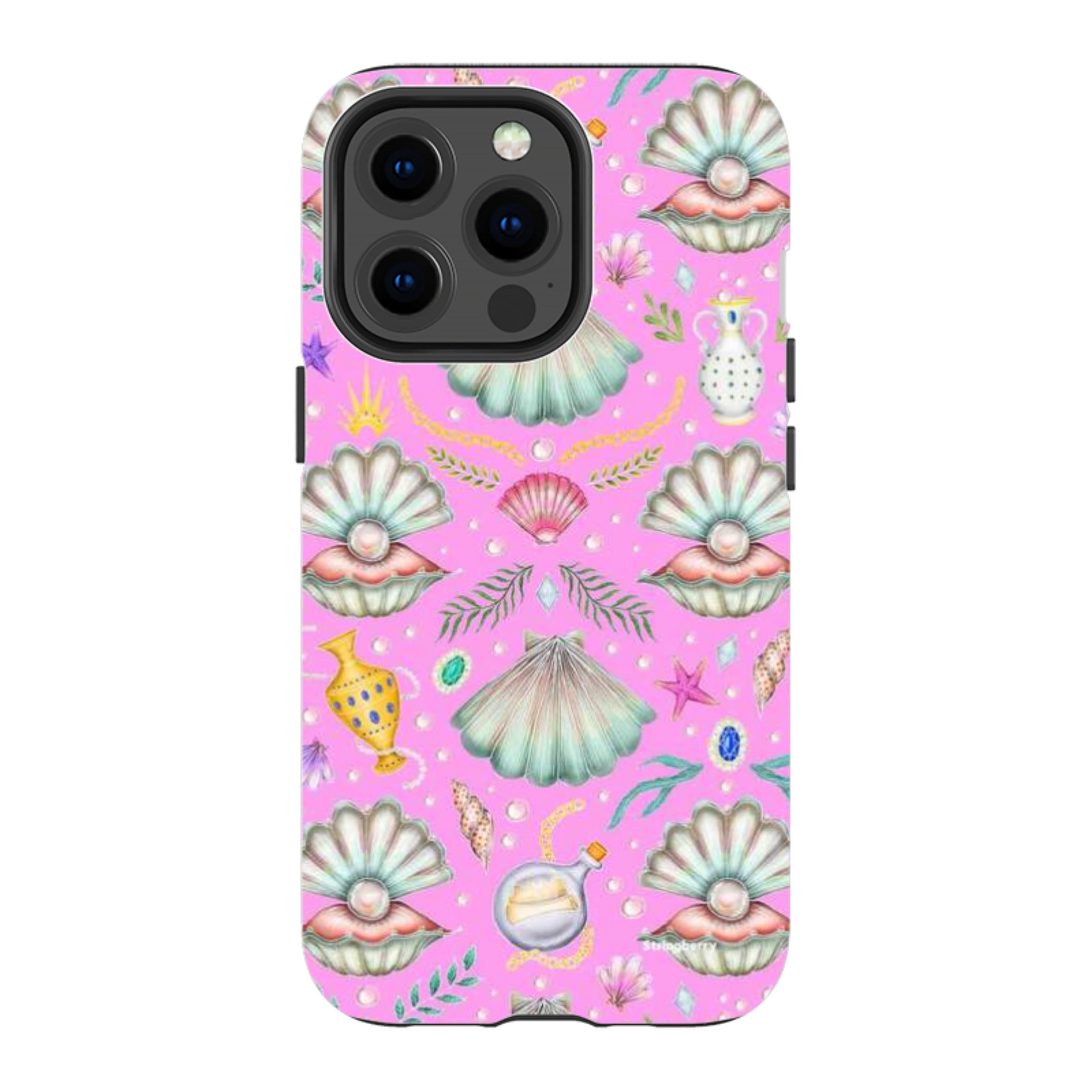 iPhone Tough Case - Pearl's Fantasy Candy Pink By Catherine Rowe
