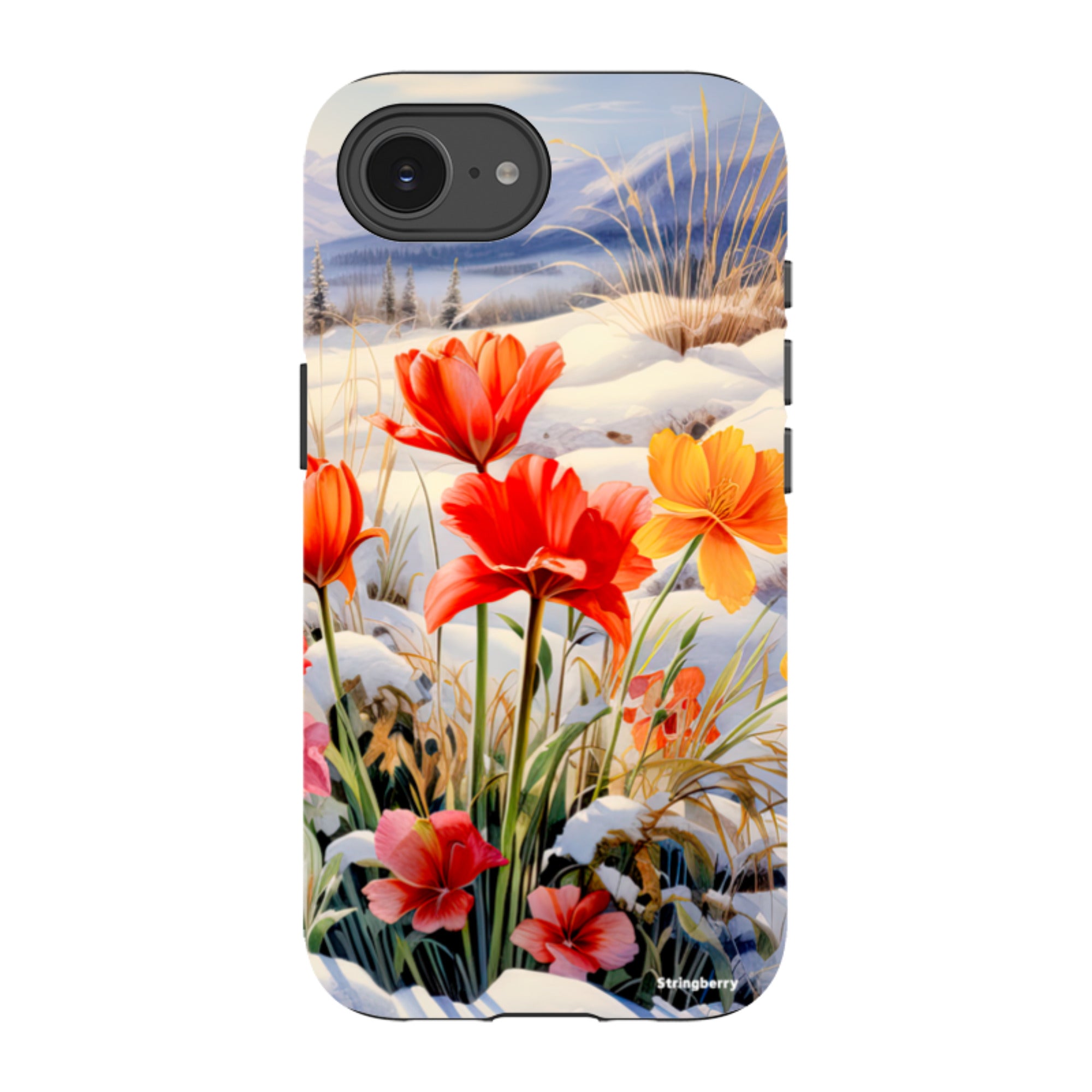 iPhone Tough Case - Winter Wild Flowers III