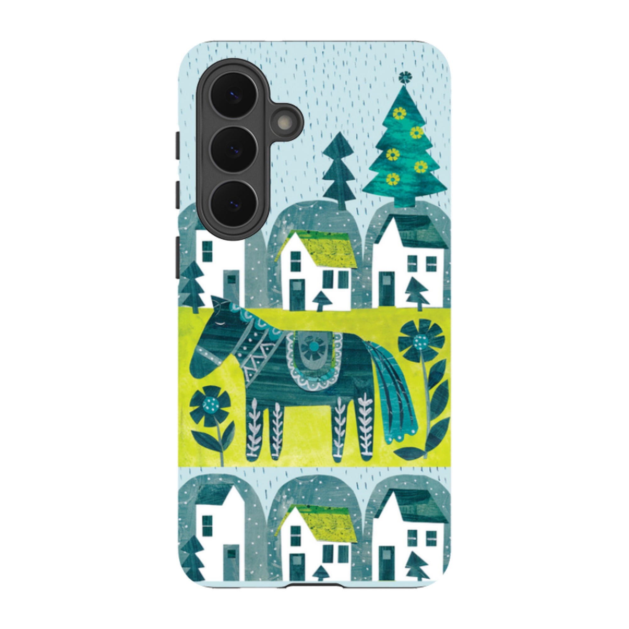 Samsung Tough Case - Winter Dala Horse By Tracey English