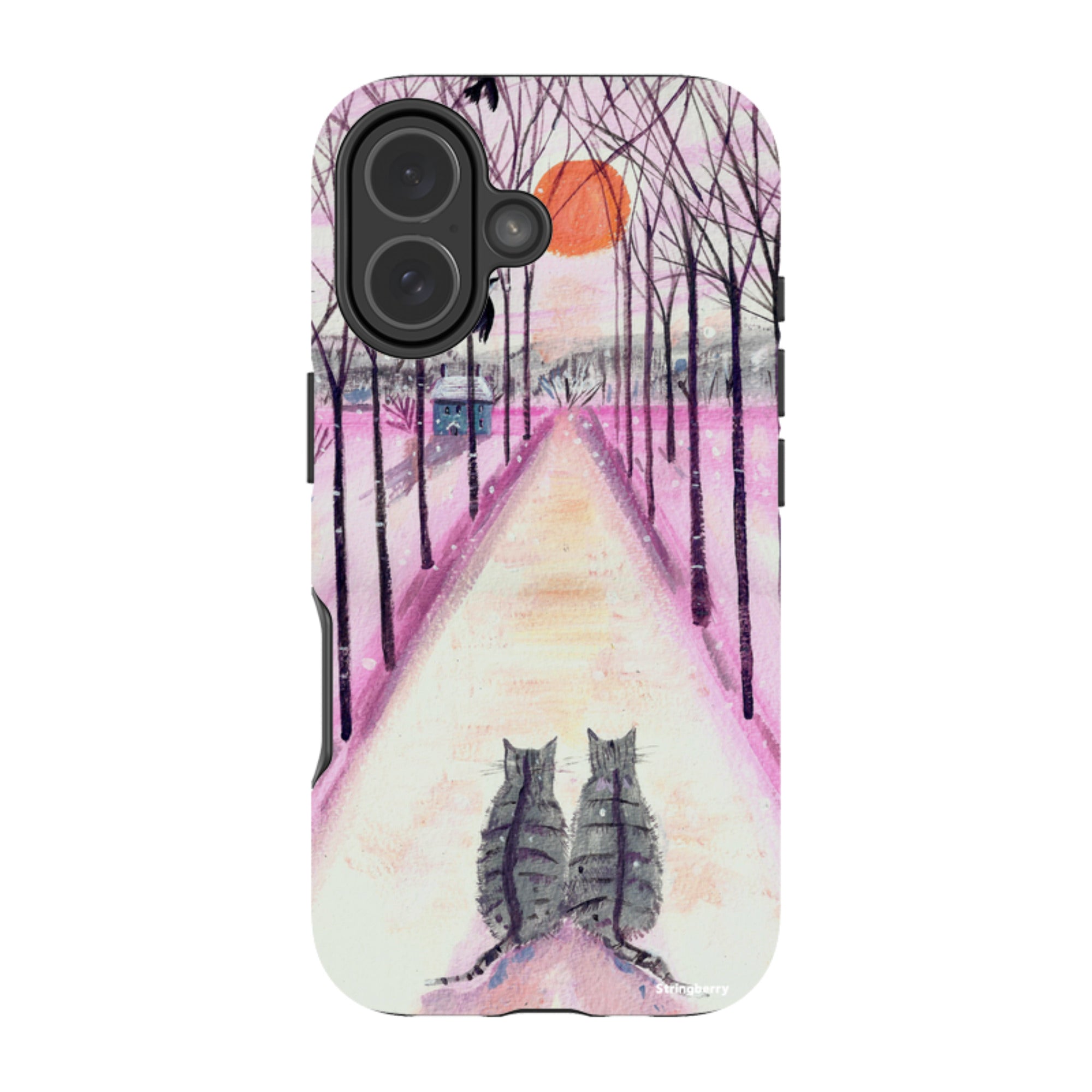iPhone MagSafe Tough Case - Winter Cats By Mary Stubberfield