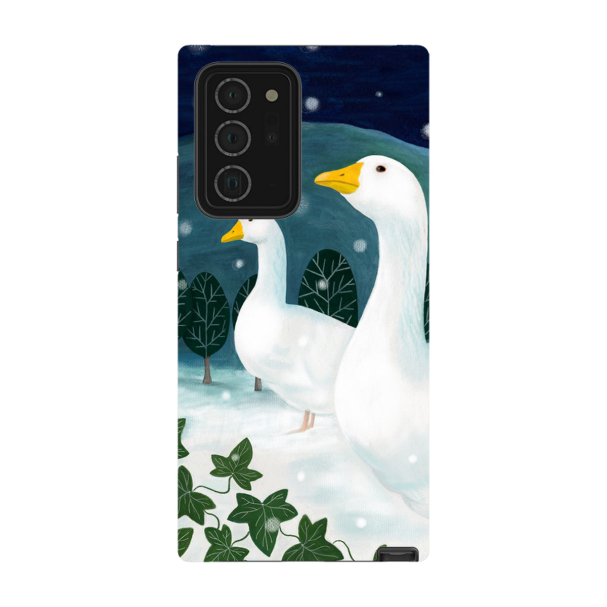 Samsung Tough Case - Winter Geese By Bex Parkin