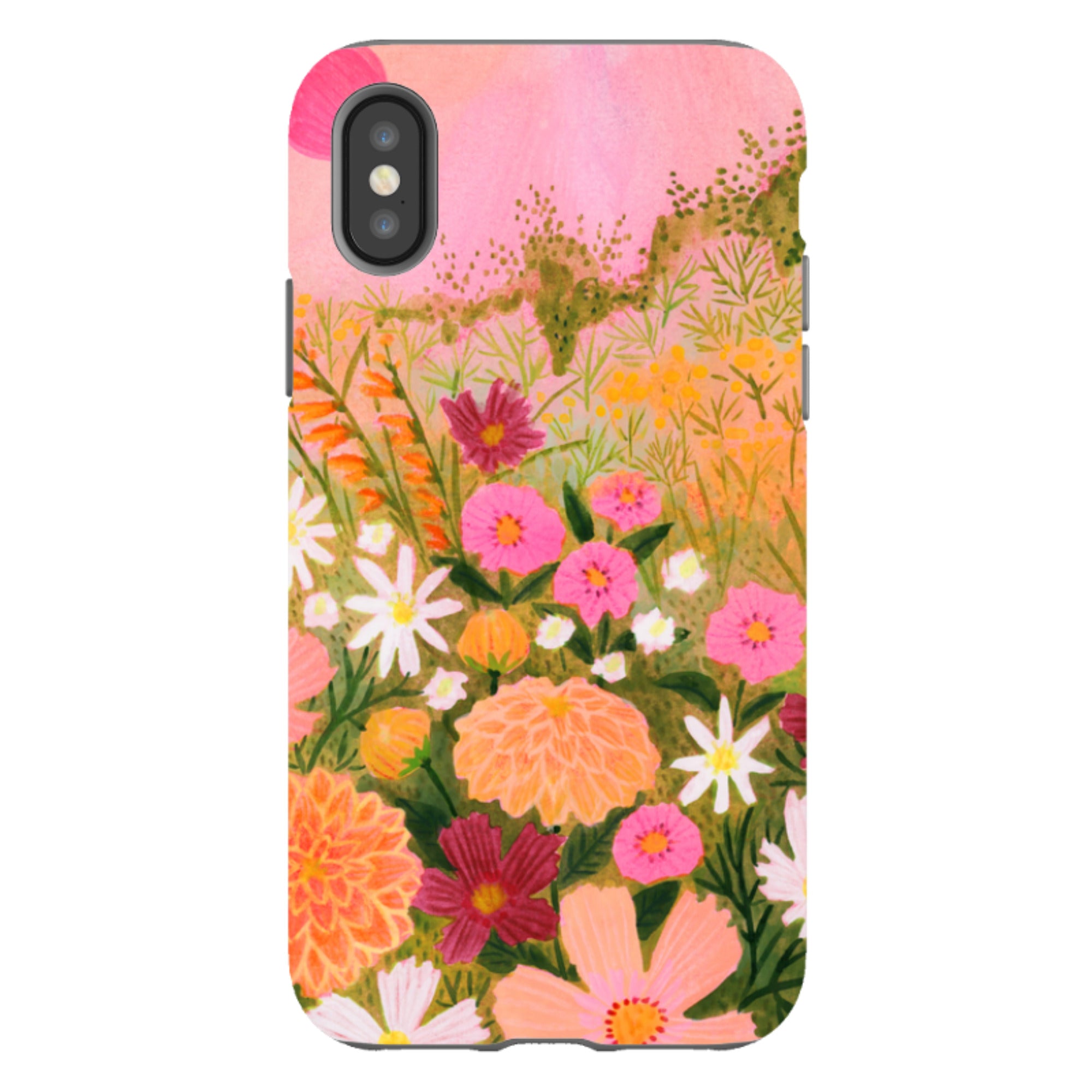 iPhone Tough Case - Flower Farm Sunset By Lee Foster Wilson
