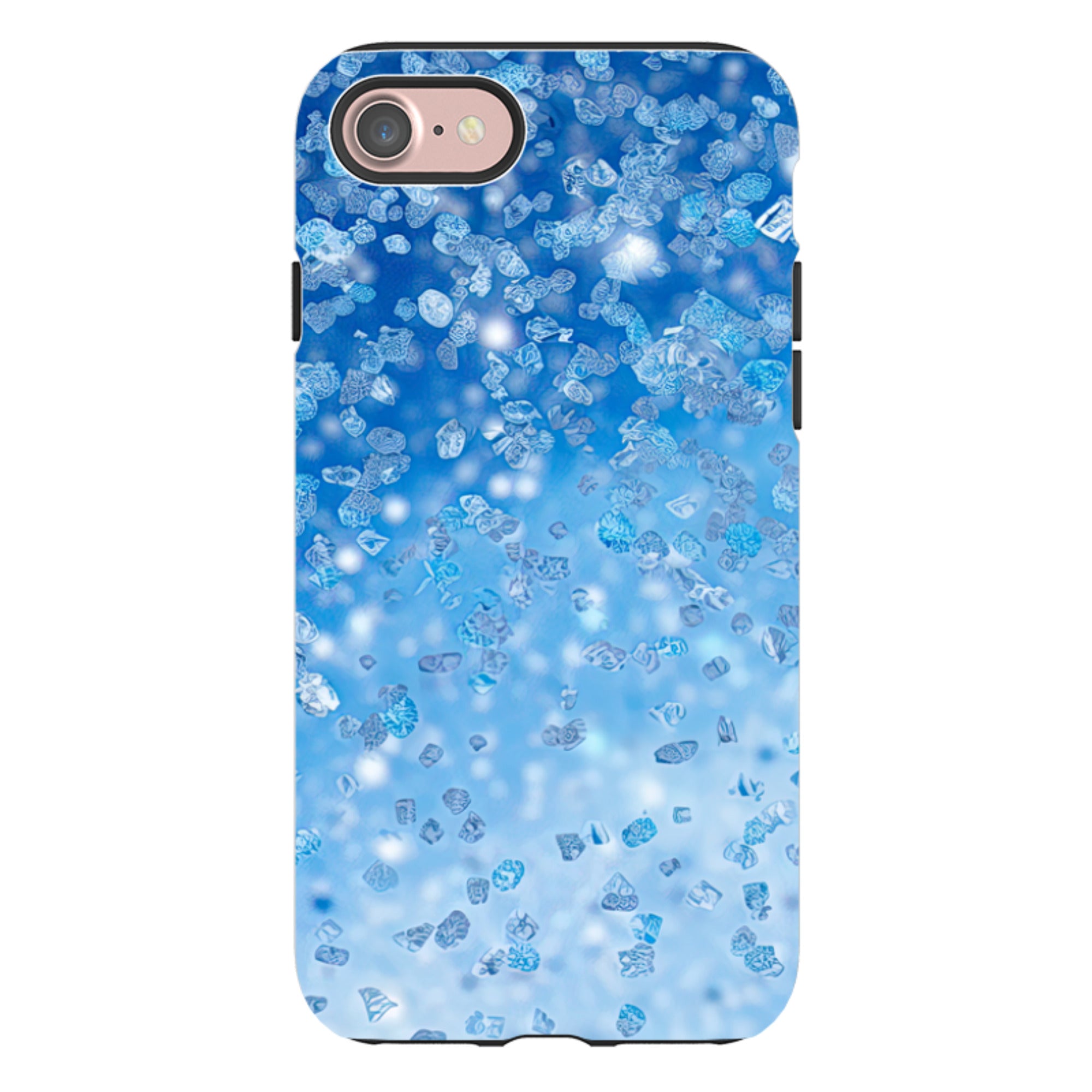 iPhone Case - Blue Glitter (case does not glitter)