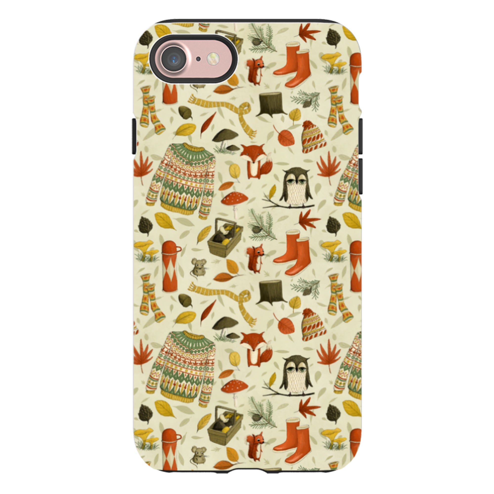 iPhone Tough Case - Autumn Pattern By Maja Lindberg