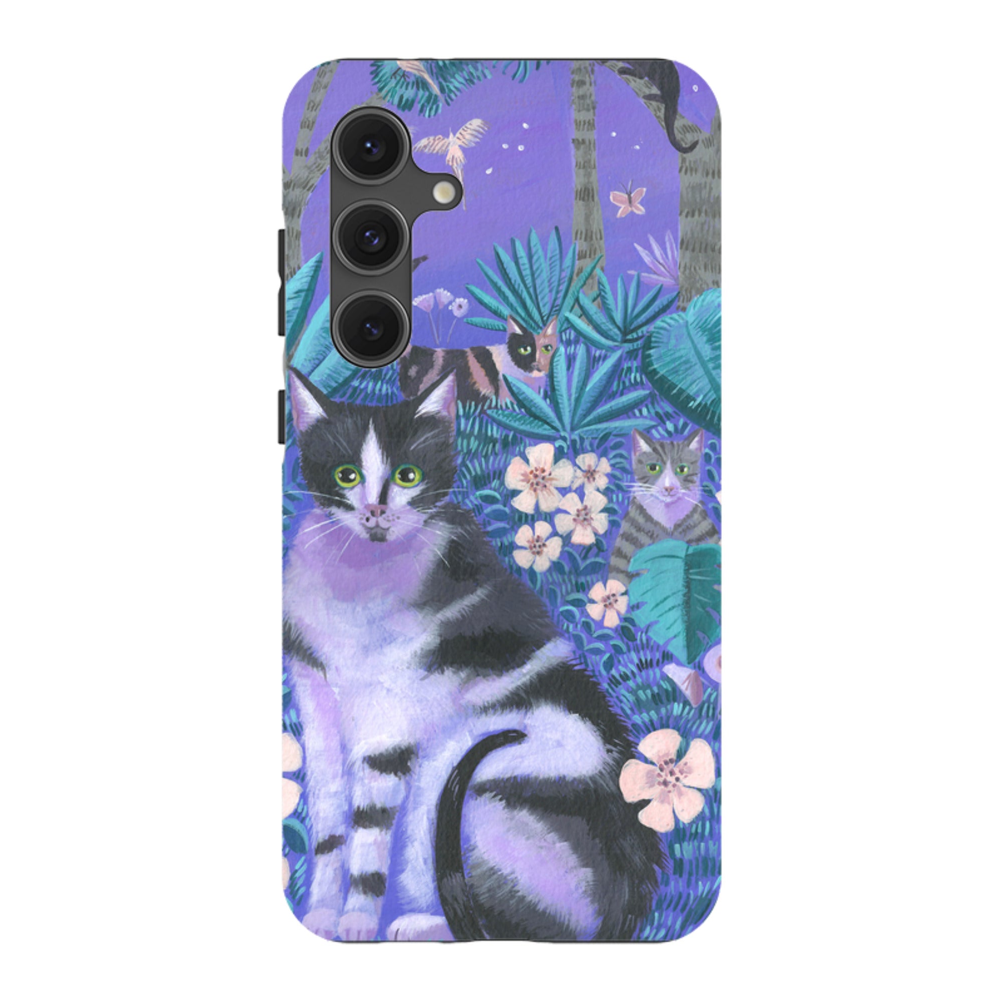 Samsung Tough Case - Night Cats 2 By Mary Stubberfield