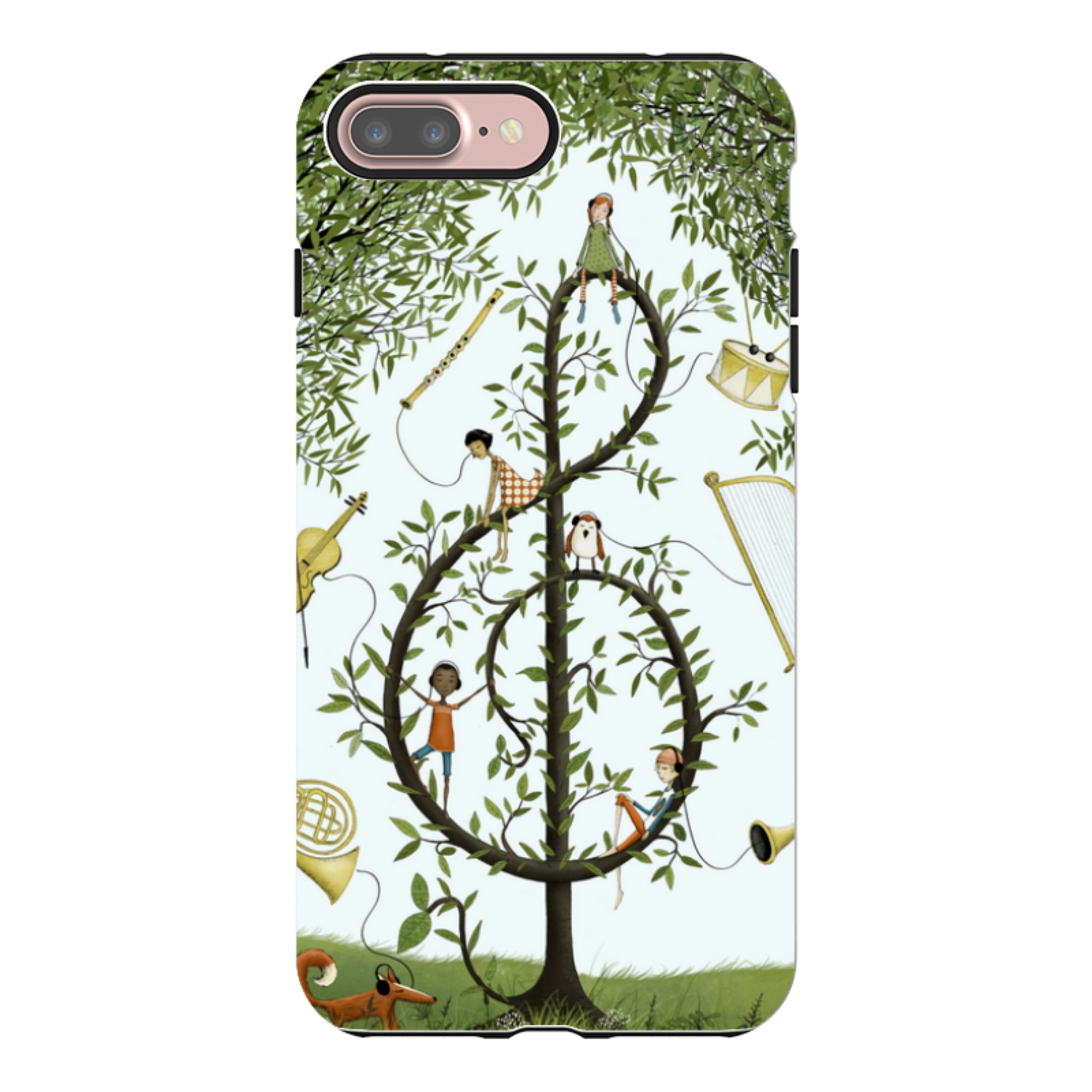 iPhone Tough Case - Music Tree By Maja Lindberg