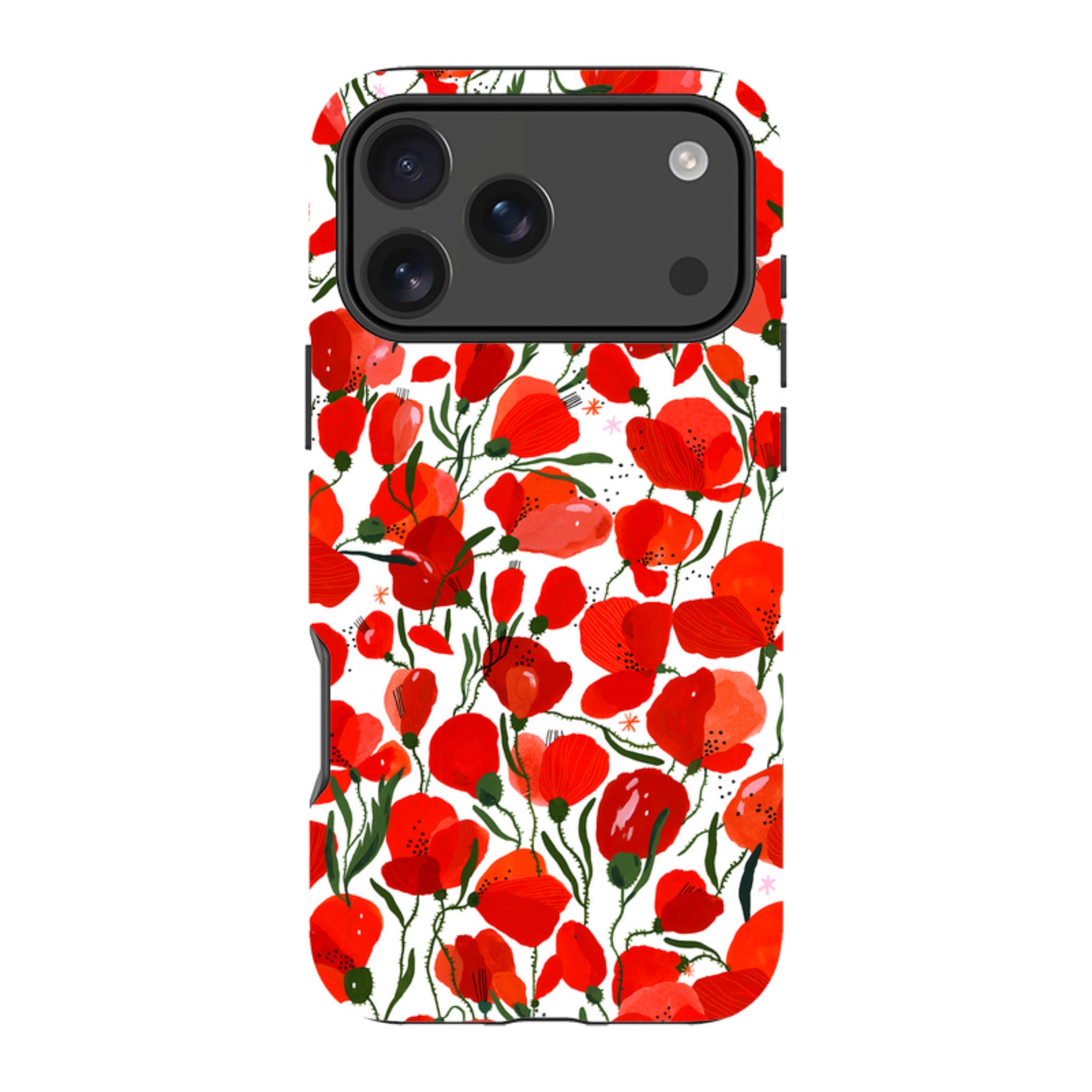 iPhone MagSafe Tough Case -  Poppies Pattern By Madalina Andronic