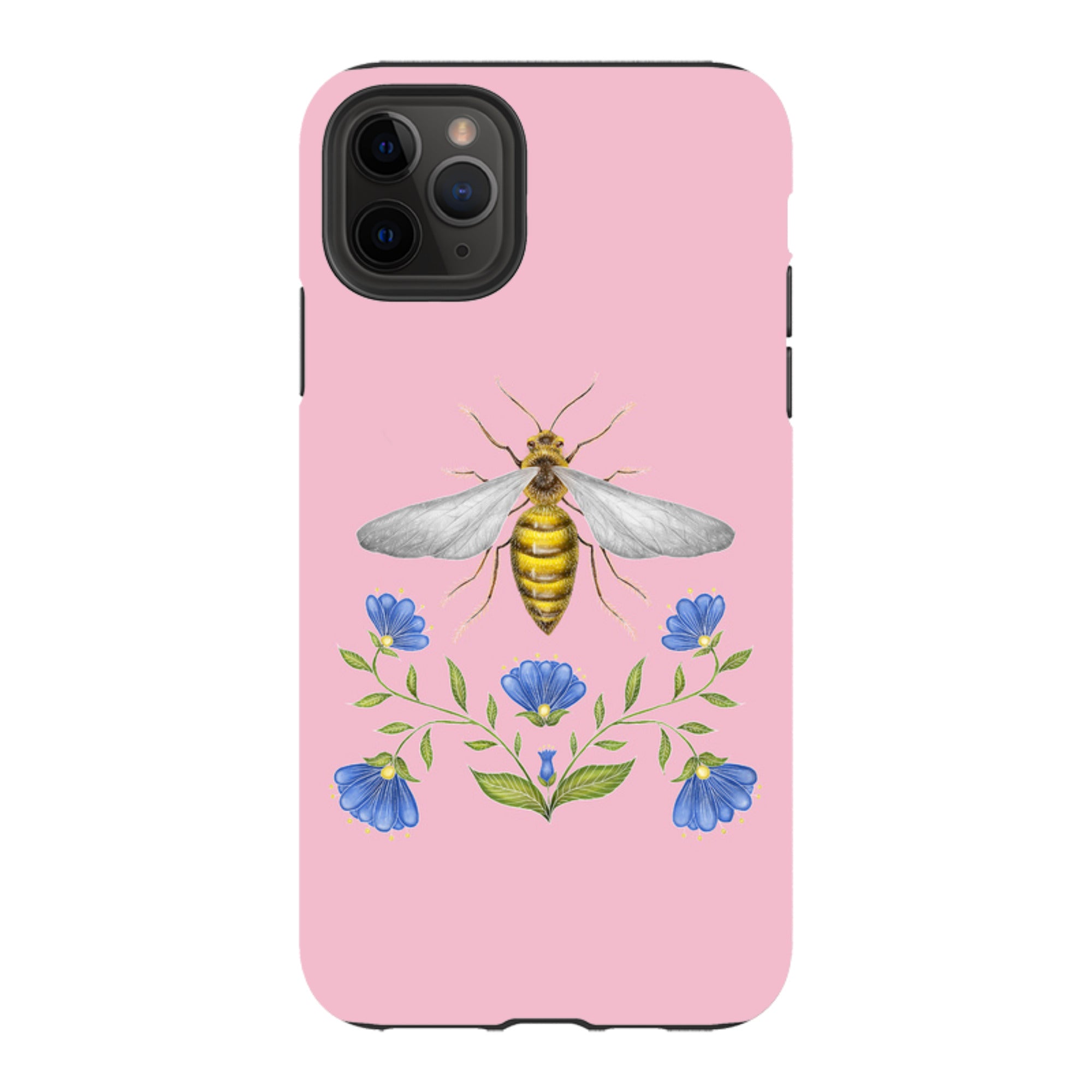 iPhone Tough Case - Wings Of Freedom Pink By Catherine Rowe