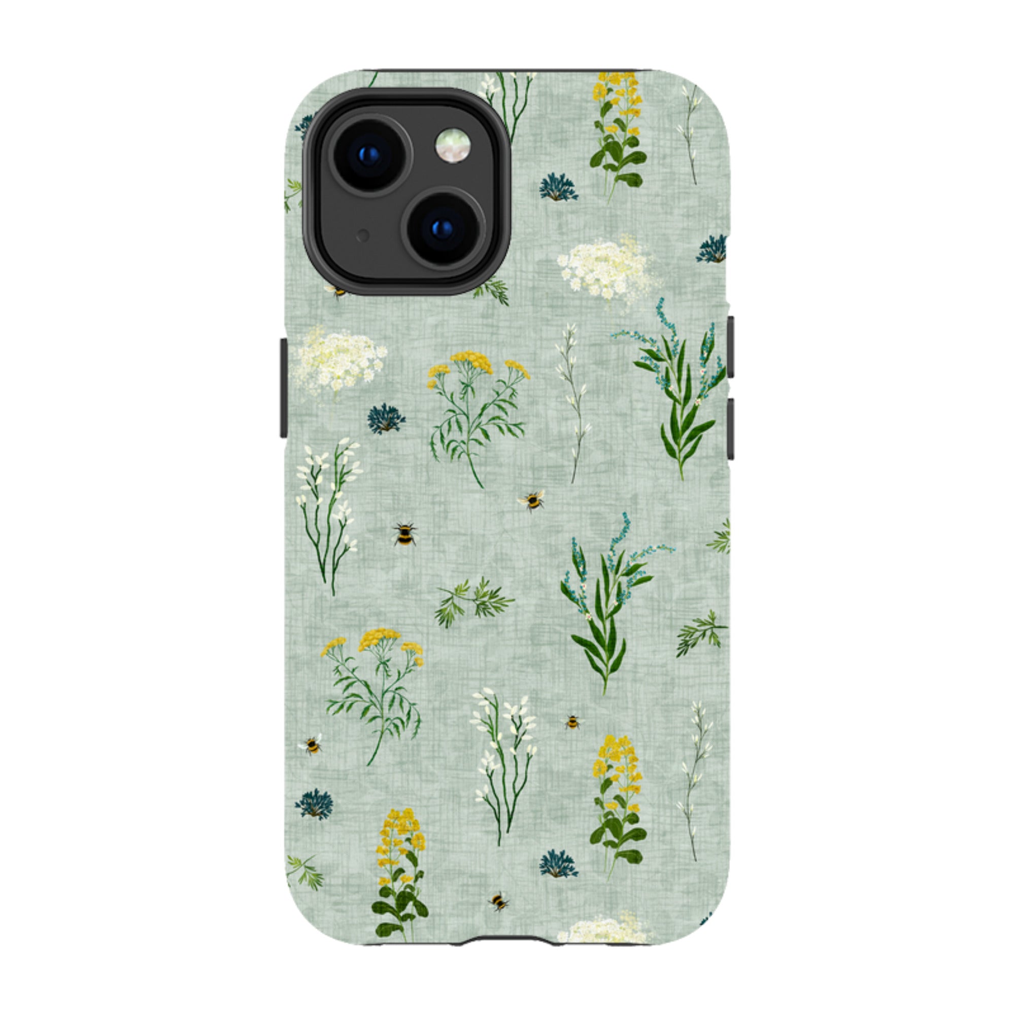iPhone Tough Case - Song Bird Florals and Bees By Katherine Quinn