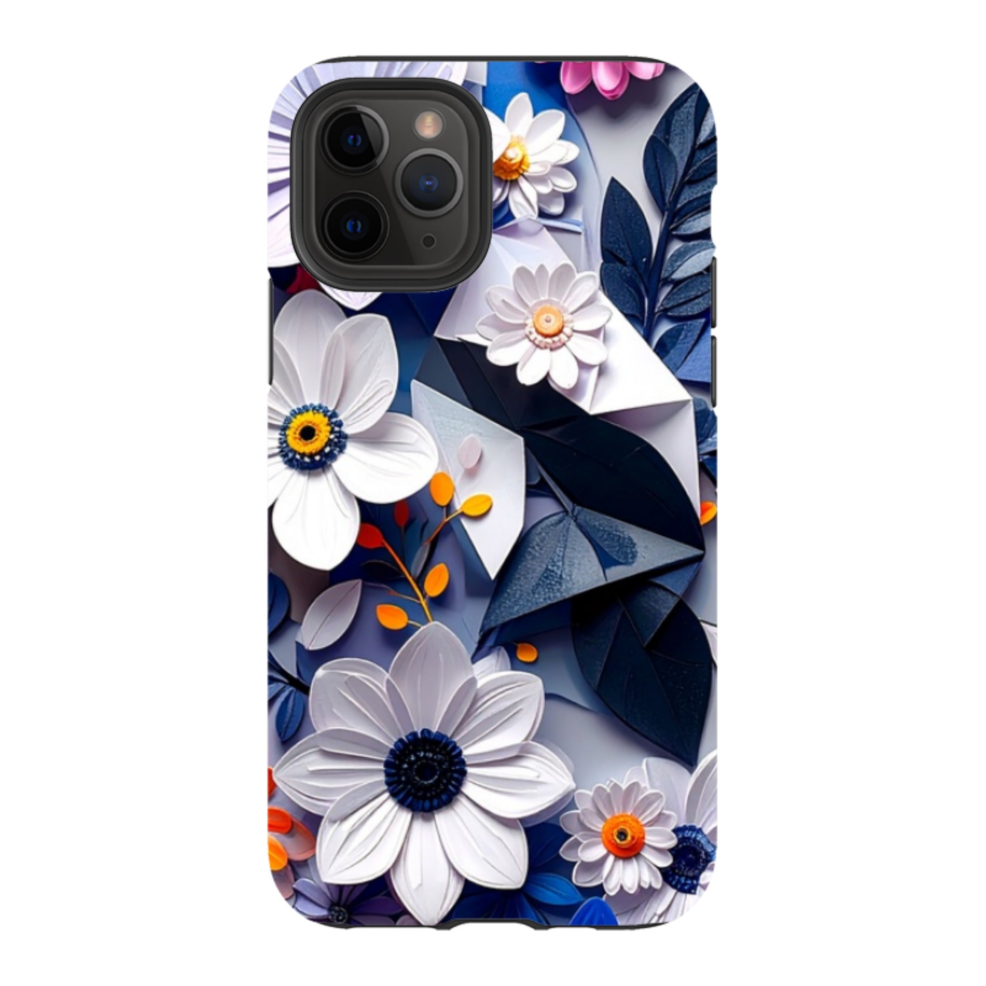 iPhone Tough Case - Summer Blue Florals