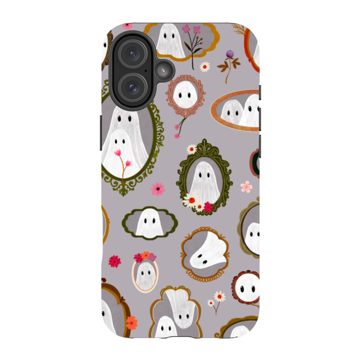 iPhone Tough Case - Framed Ghosts - Mauve By Katherine Quinn