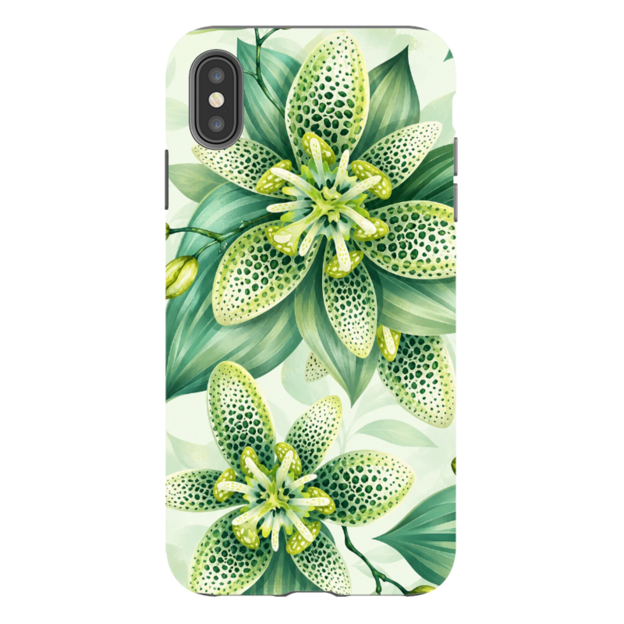 iPhone Tough Case - Sage Green Lily