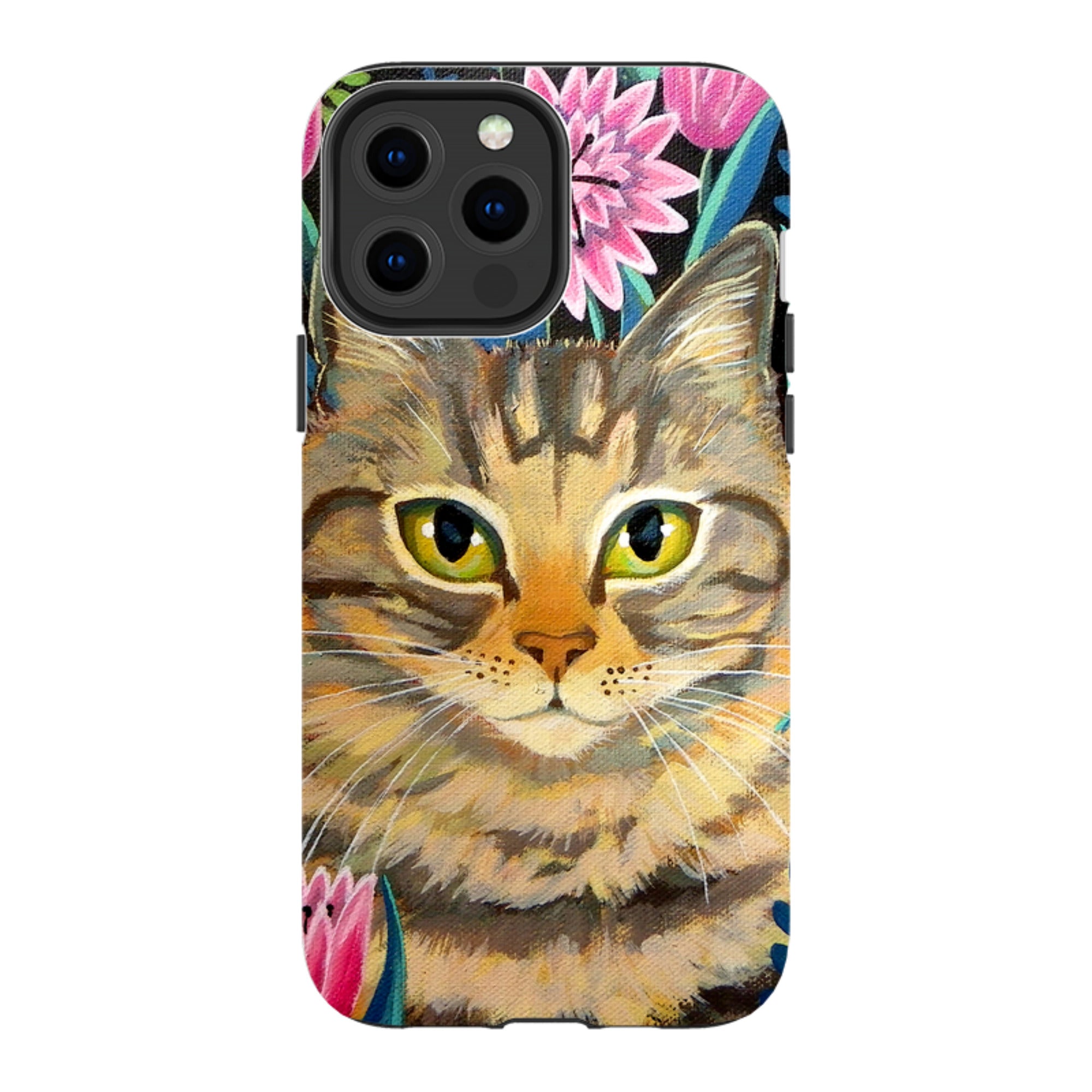 iPhone Tough Case - Tabby Cat By Mary Stubberfield