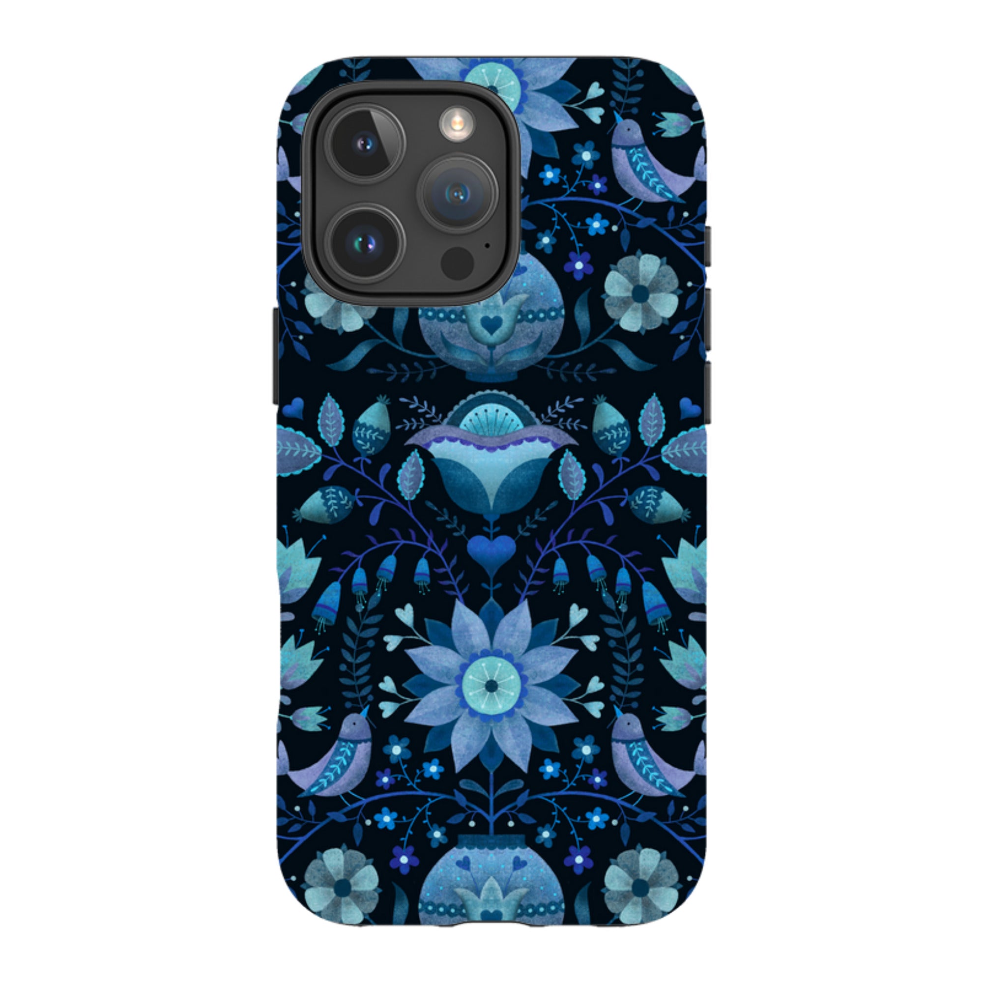 iPhone Tough Case - Blue Folk By Suzy Taylor