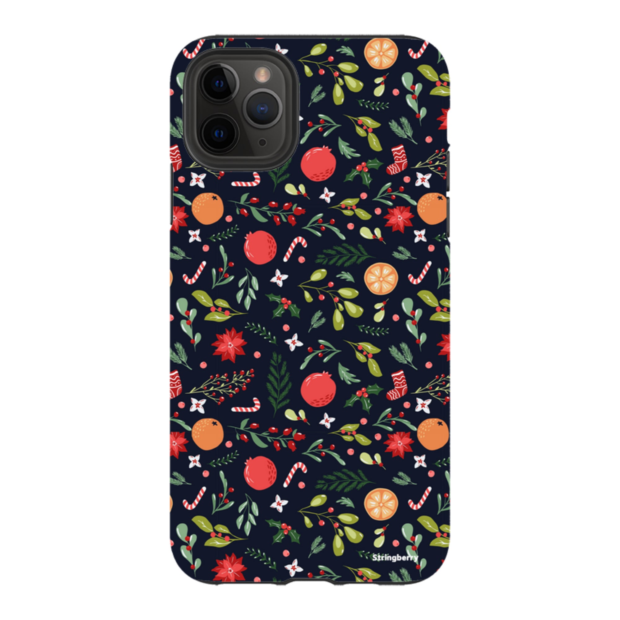iPhone Tough Case - Oranges and Candy Canes II