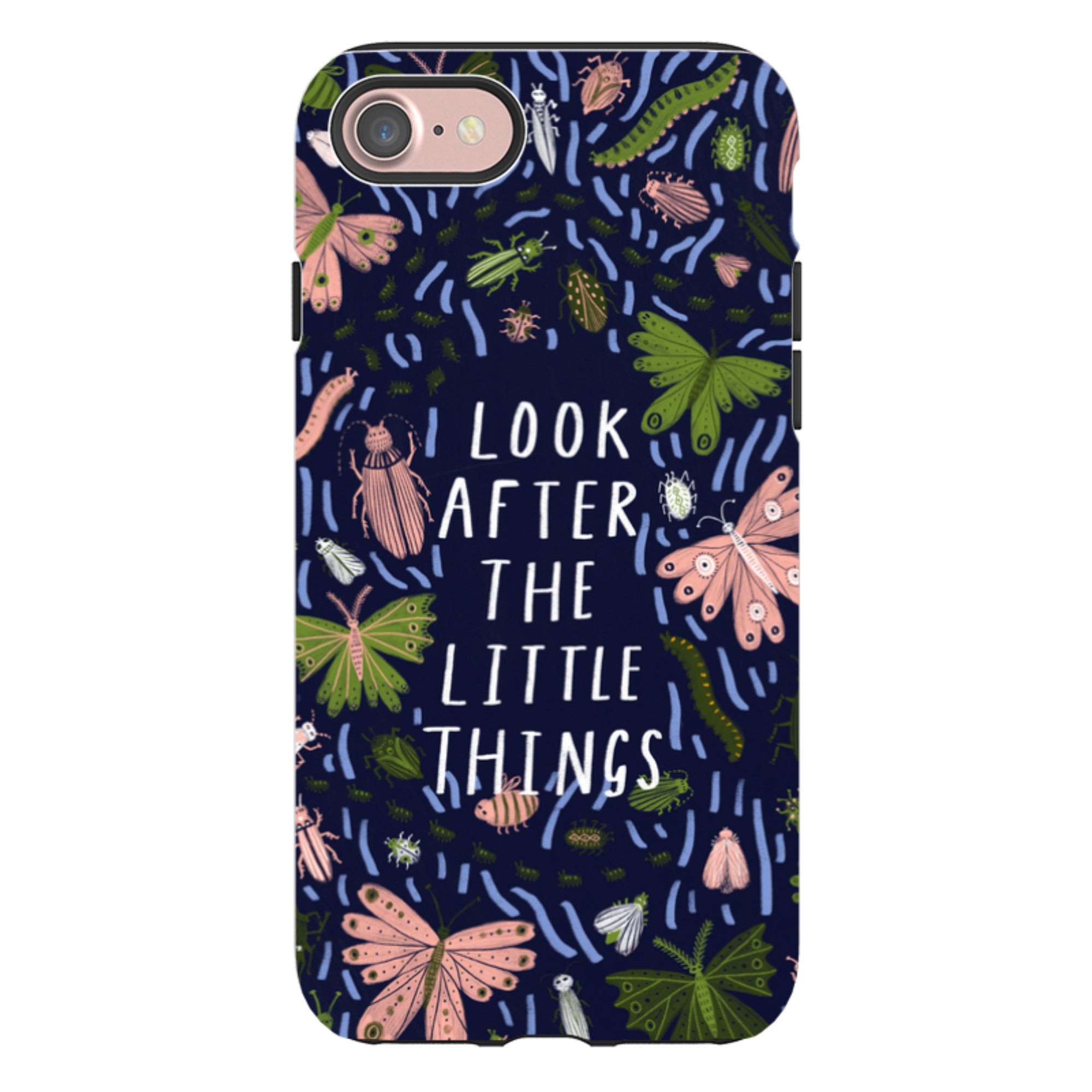 iPhone Tough Case - Little Things Blue By Lee Foster Wilson