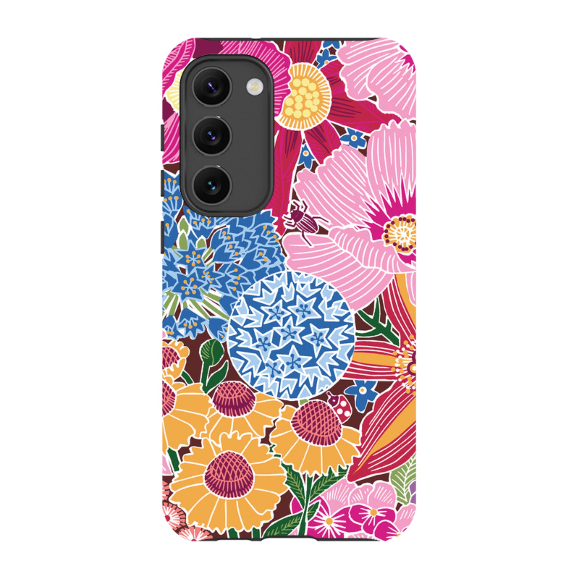Samsung Tough Case - Jigsaw Floral 2 By kate Heiss