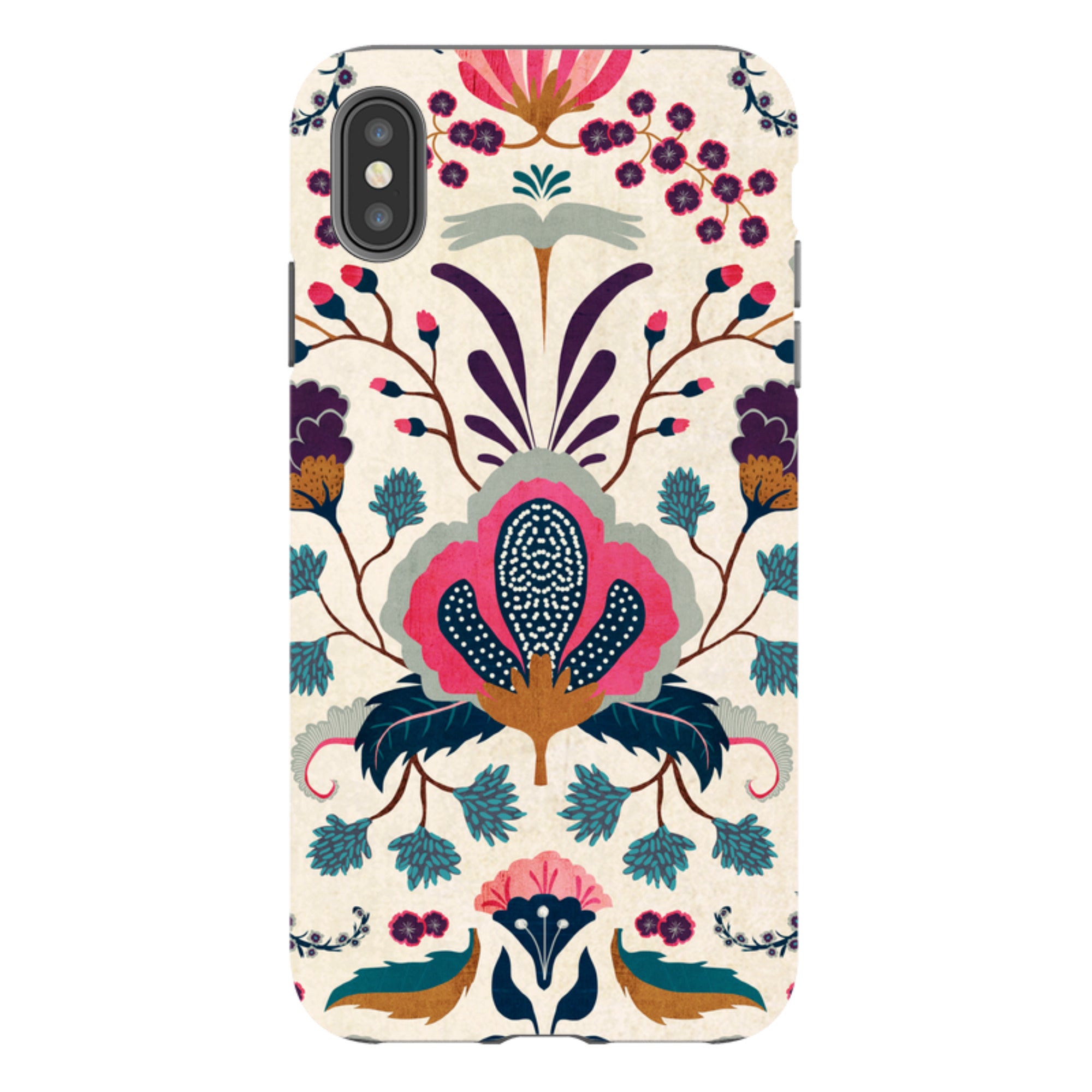 iPhone Tough Case - Folk Floral By Katherine Quinn