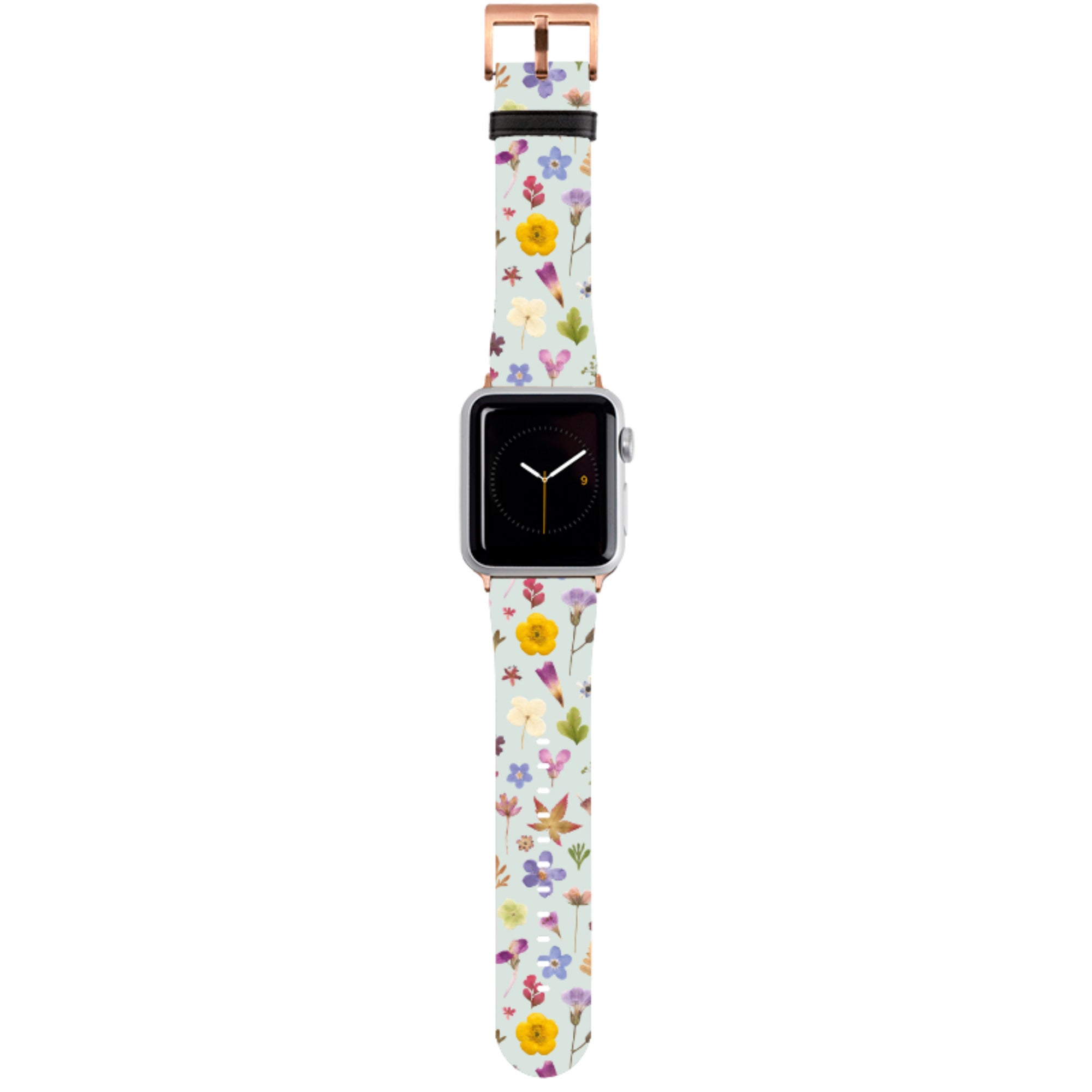 Blue Floral Apple Watch Strap By Helen Ahpornsiri